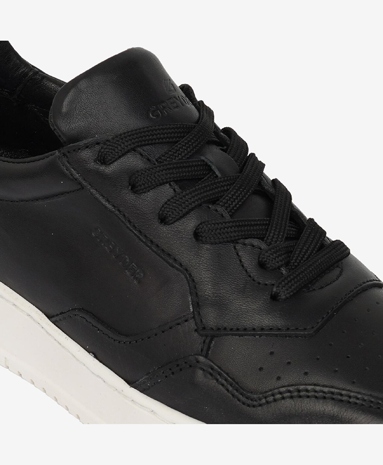 Kadın Siyah Hakiki Deri Sneaker Ayakkabı - 5