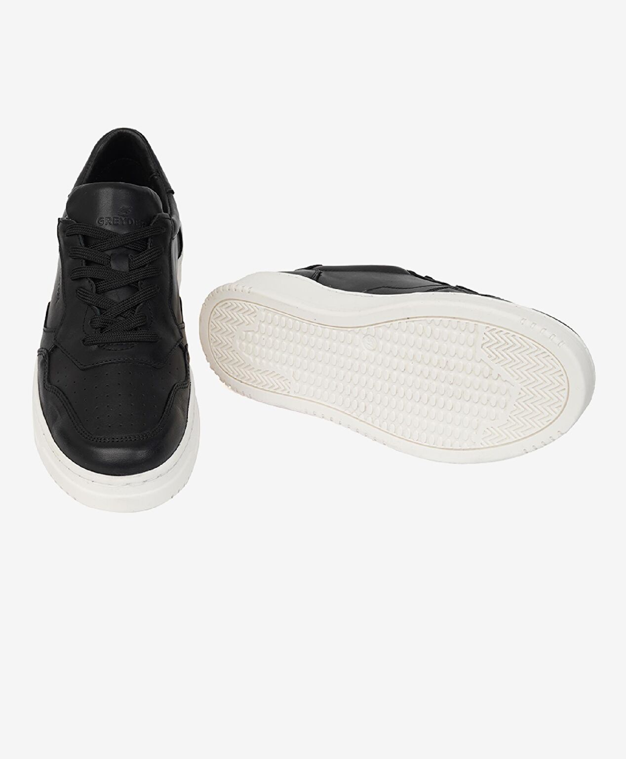 Kadın Siyah Hakiki Deri Sneaker Ayakkabı - 6