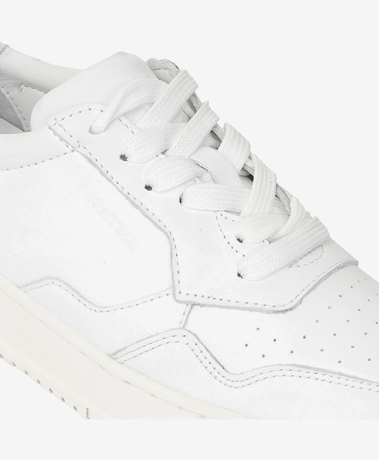 Kadın Beyaz Hakiki Deri Sneaker Ayakkabı - 5