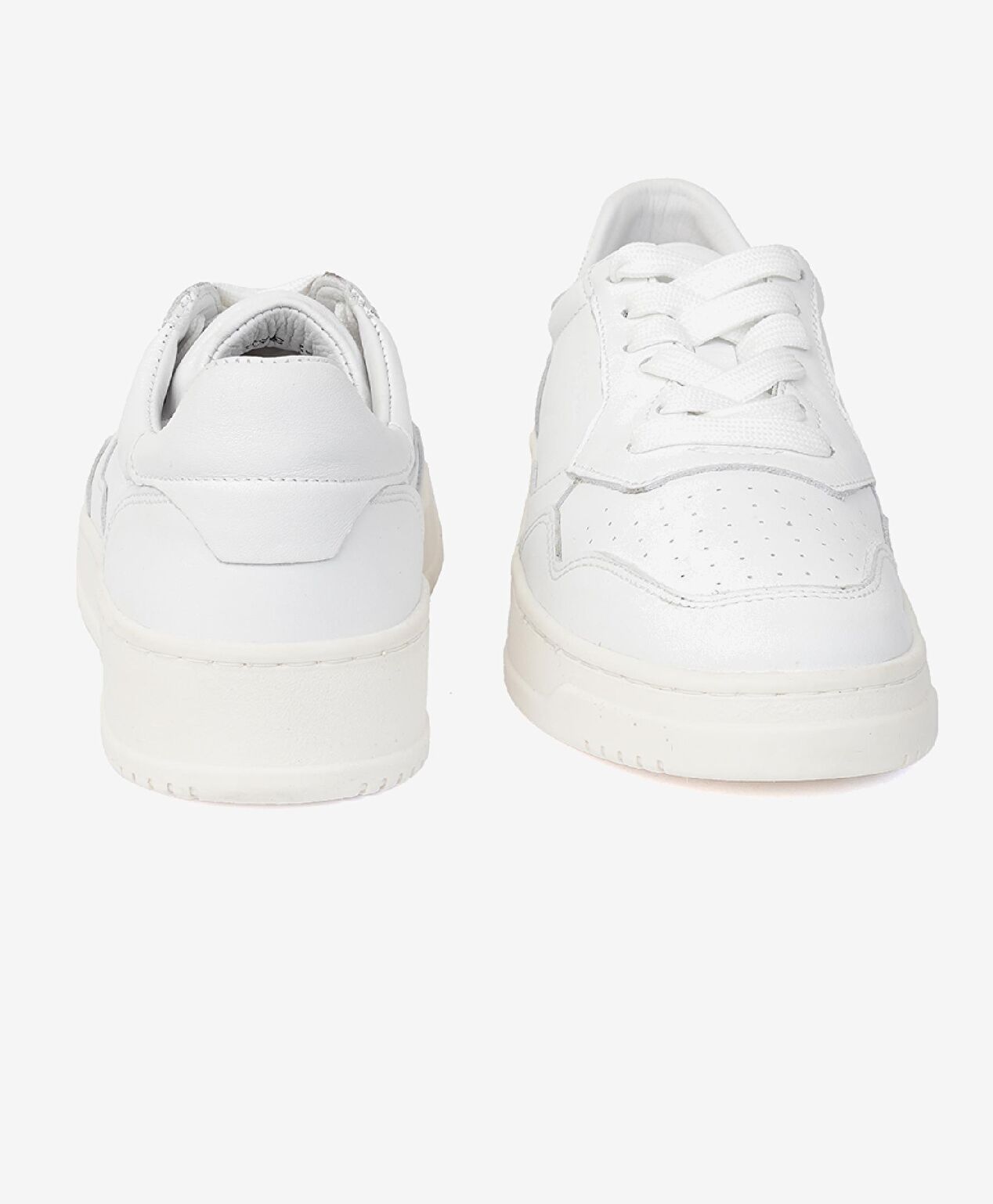 Kadın Beyaz Hakiki Deri Sneaker Ayakkabı - 7
