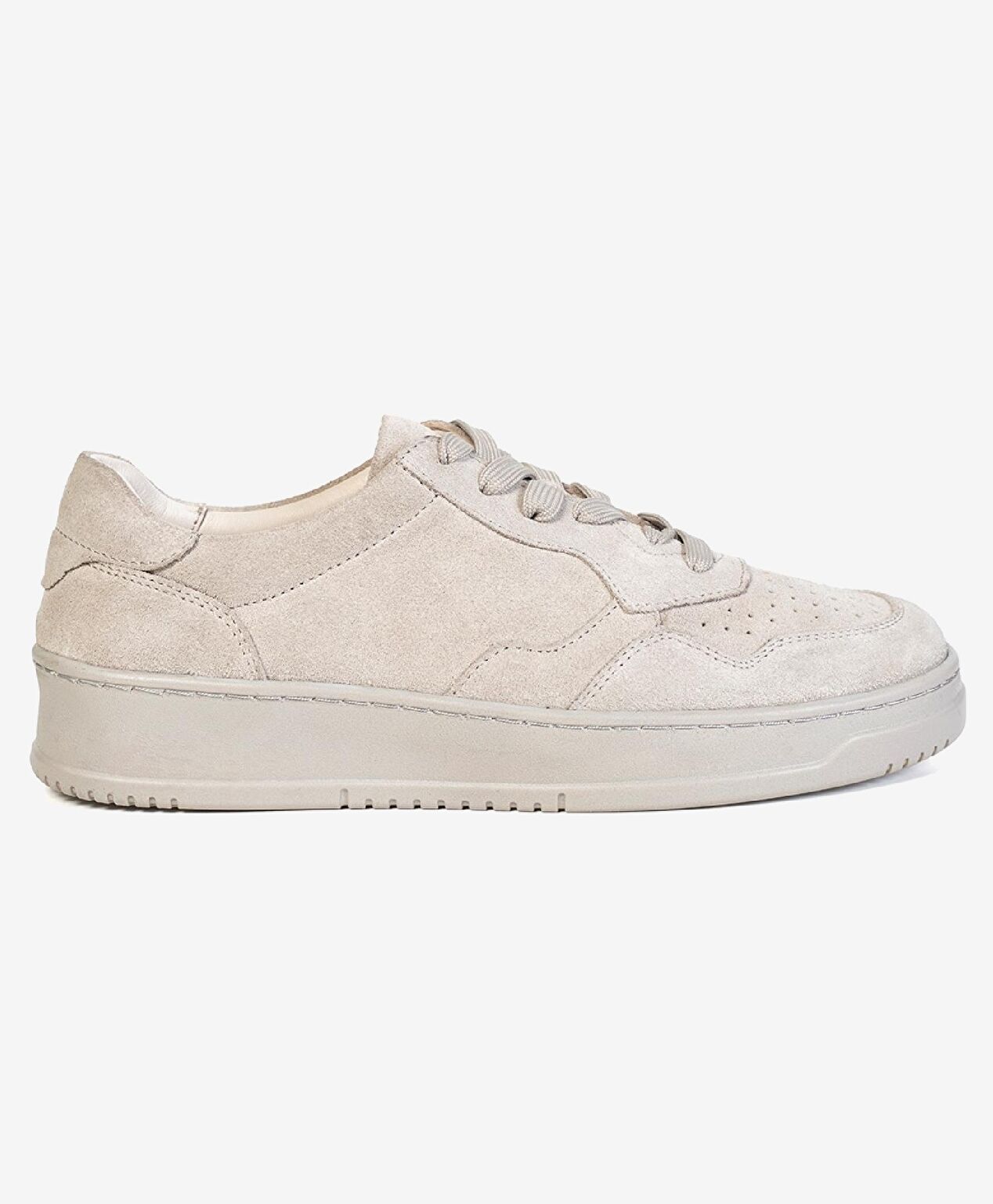 Kadın Vizon Süet Hakiki Deri Sneaker Ayakkabı - 1