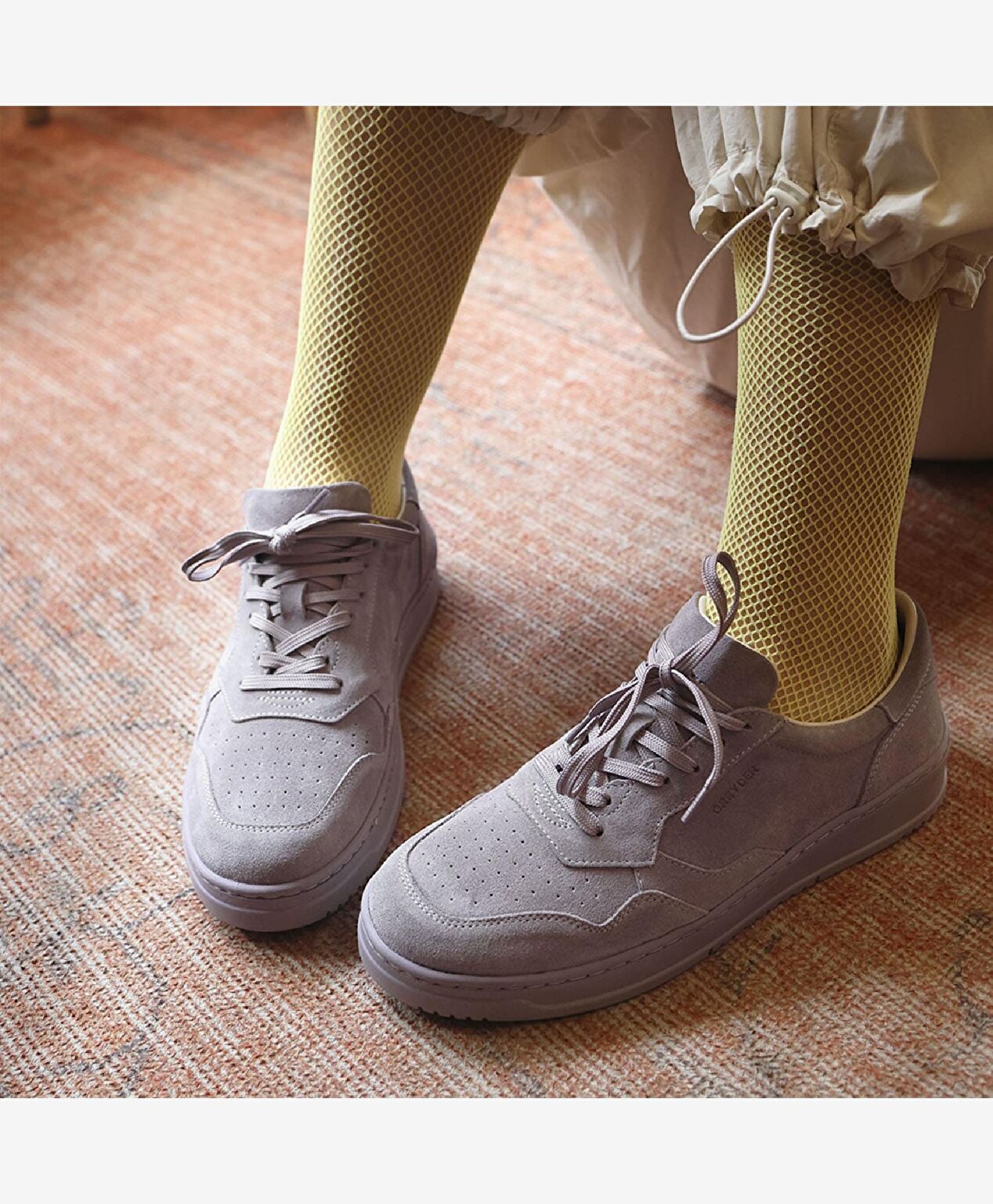 Kadın Lila Süet Hakiki Deri Sneaker Ayakkabı - 2
