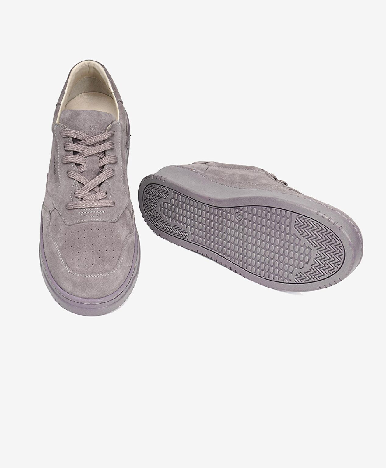 Kadın Lila Süet Hakiki Deri Sneaker Ayakkabı - 6