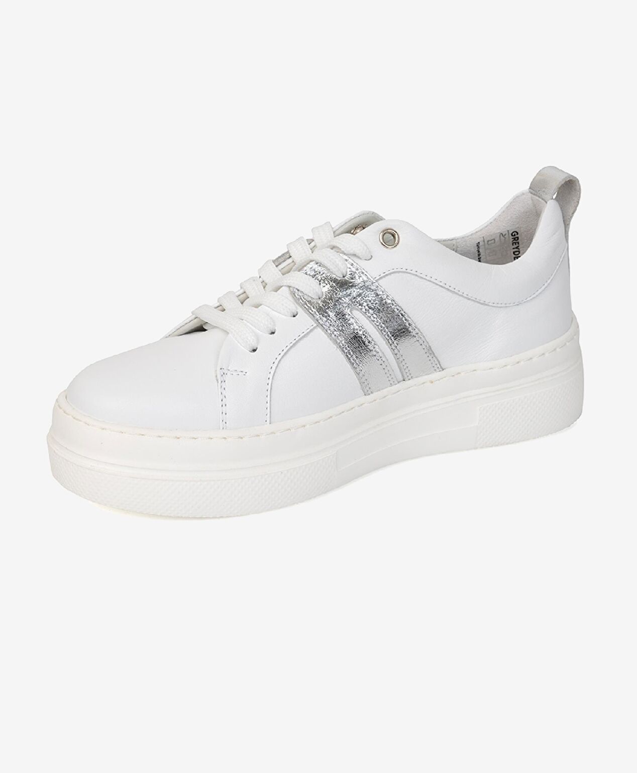 Kadın Beyaz Hakiki Deri Sneaker Ayakkabı - 2