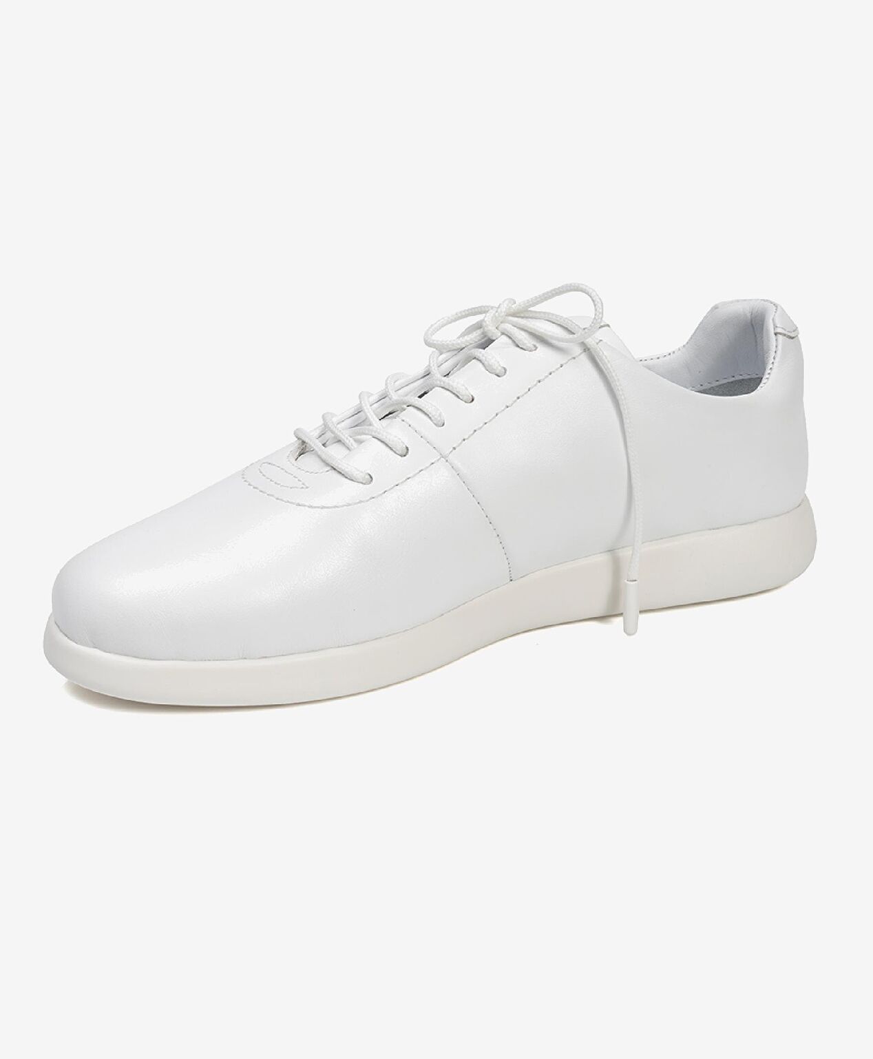 Kadın Beyaz Hakiki Deri Sneaker Ayakkabı - 2