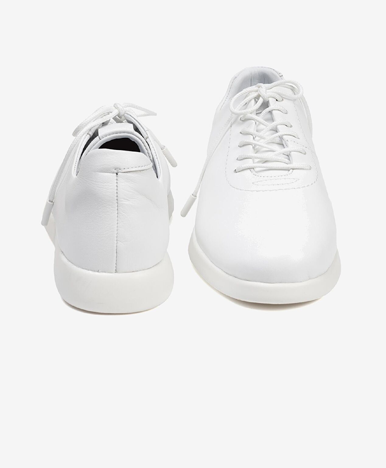 Kadın Beyaz Hakiki Deri Sneaker Ayakkabı - 6