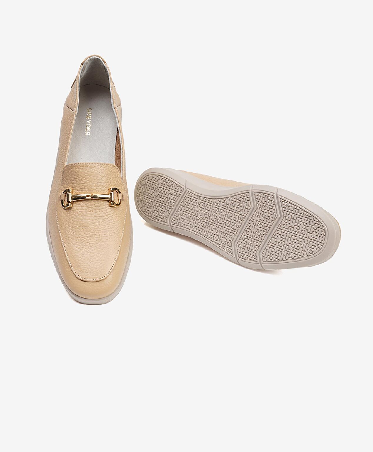 Kadın Vizon Hakiki Deri Loafer Ayakkabı - 5