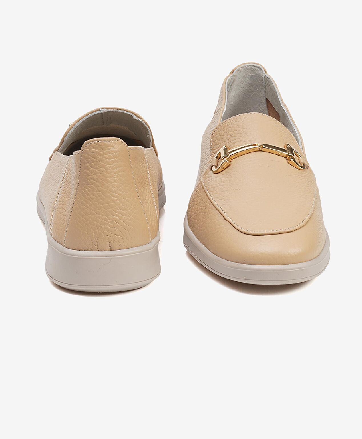 Kadın Vizon Hakiki Deri Loafer Ayakkabı - 6
