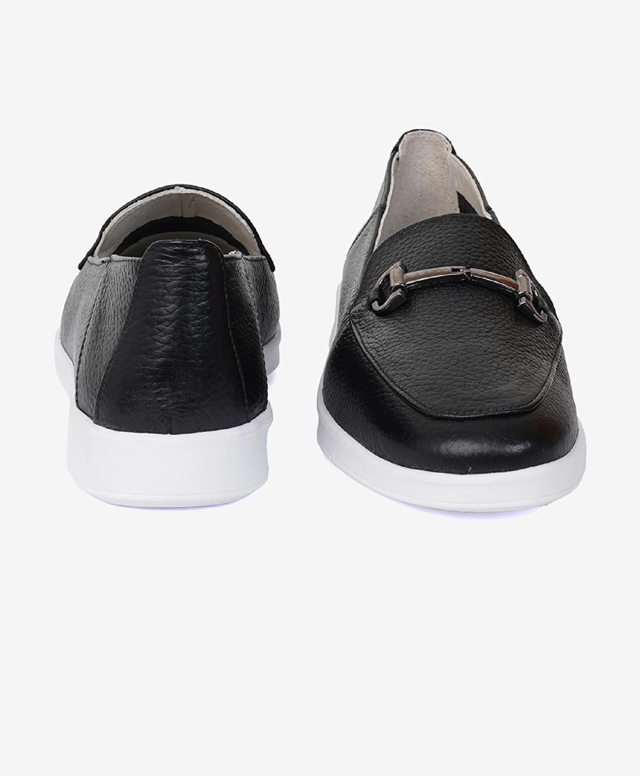 Kadın Siyah Hakiki Deri Loafer Ayakkabı - 6