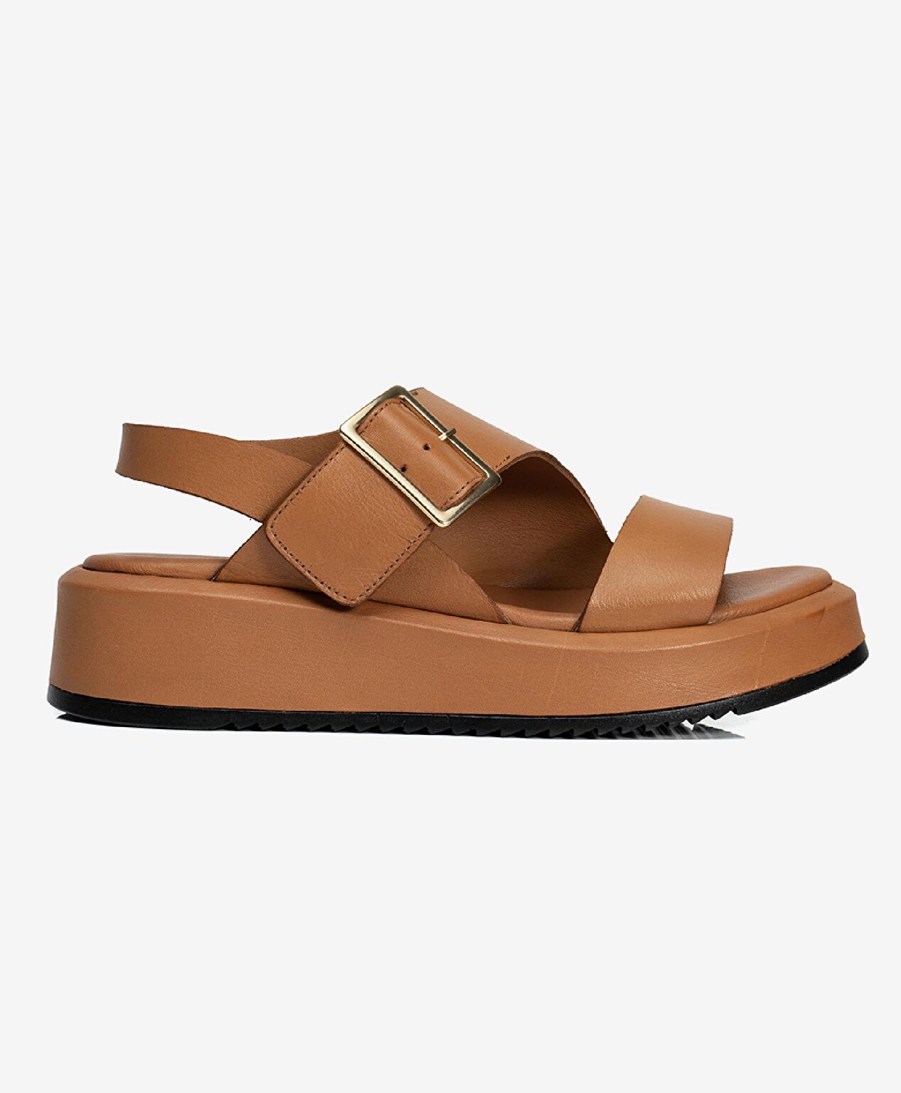 Kadın Taba Hakiki Deri Sandalet - 1