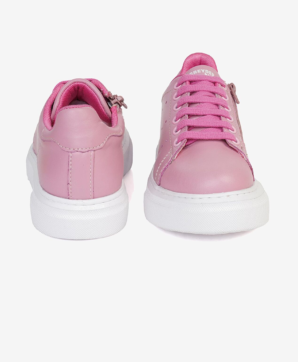 Çocuk Pembe Hakiki Deri Ayakkabı - 6