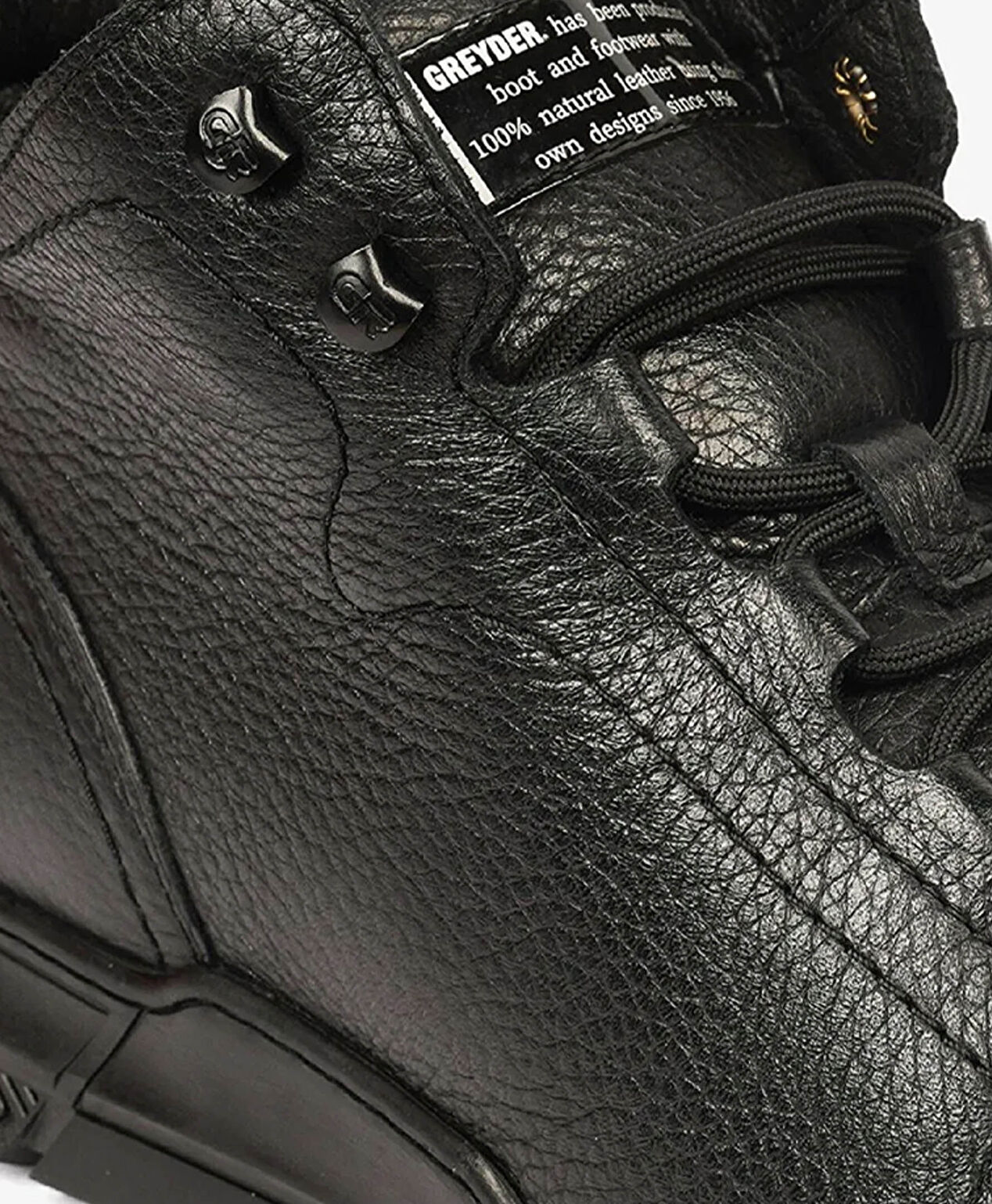 Erkek Siyah Hakiki Deri Casual Bot - 5