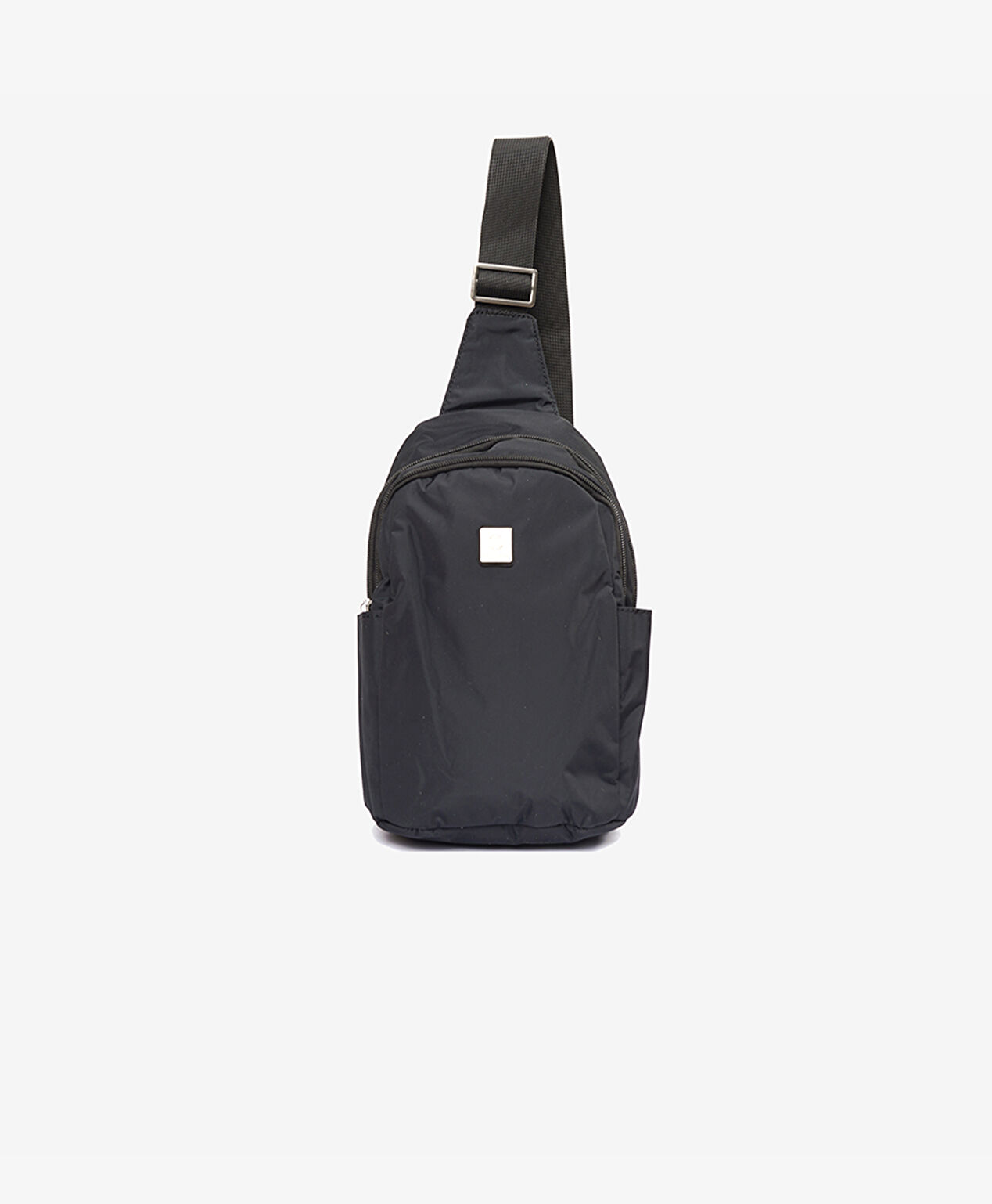 Erkek Siyah 2 Bölmeli Çapraz Çanta - 1