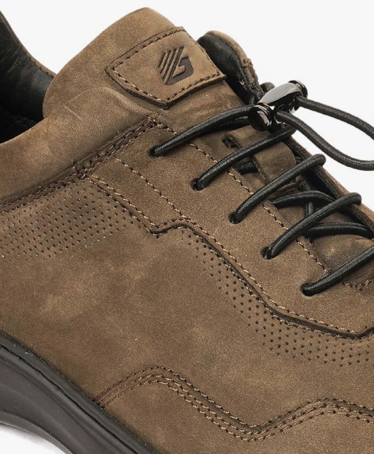 Erkek Duman Nubuk Hakiki Deri Comfort Ayakkabı - 4