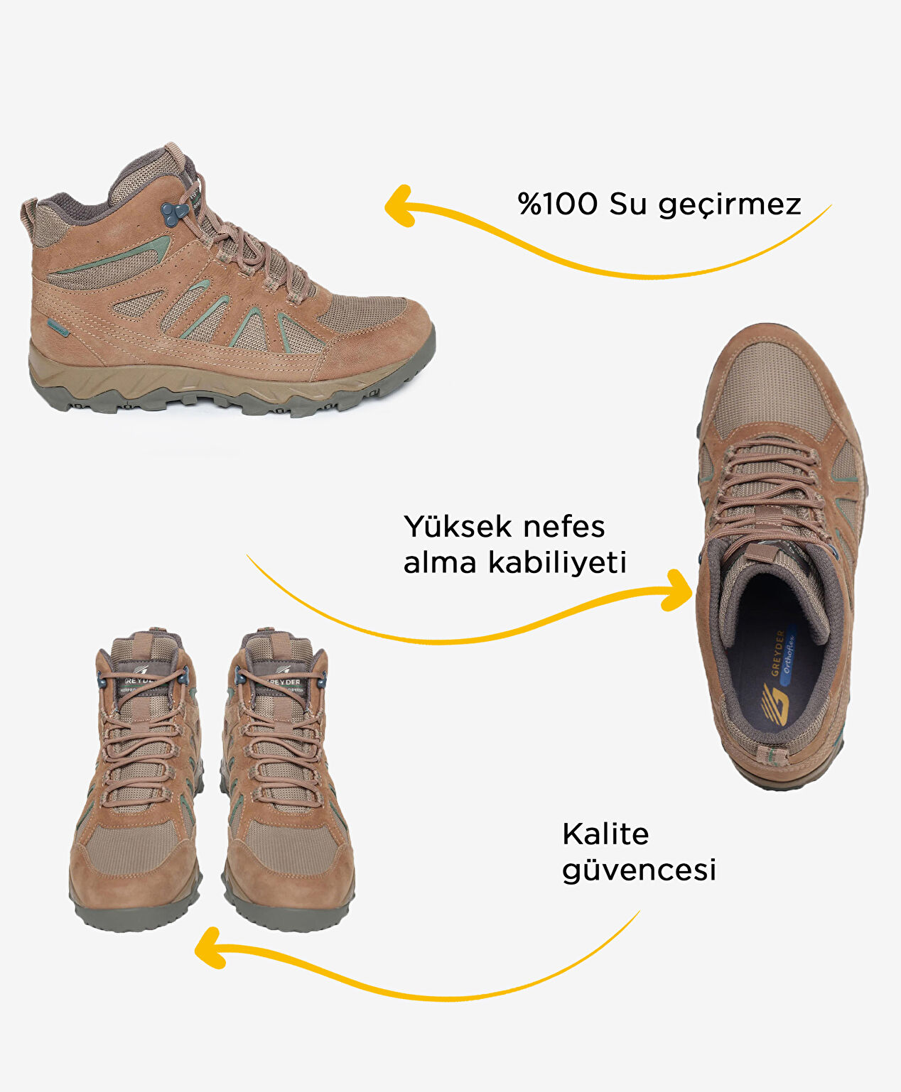 Erkek Kum Su Geçirmez Outdoor Bot - 2