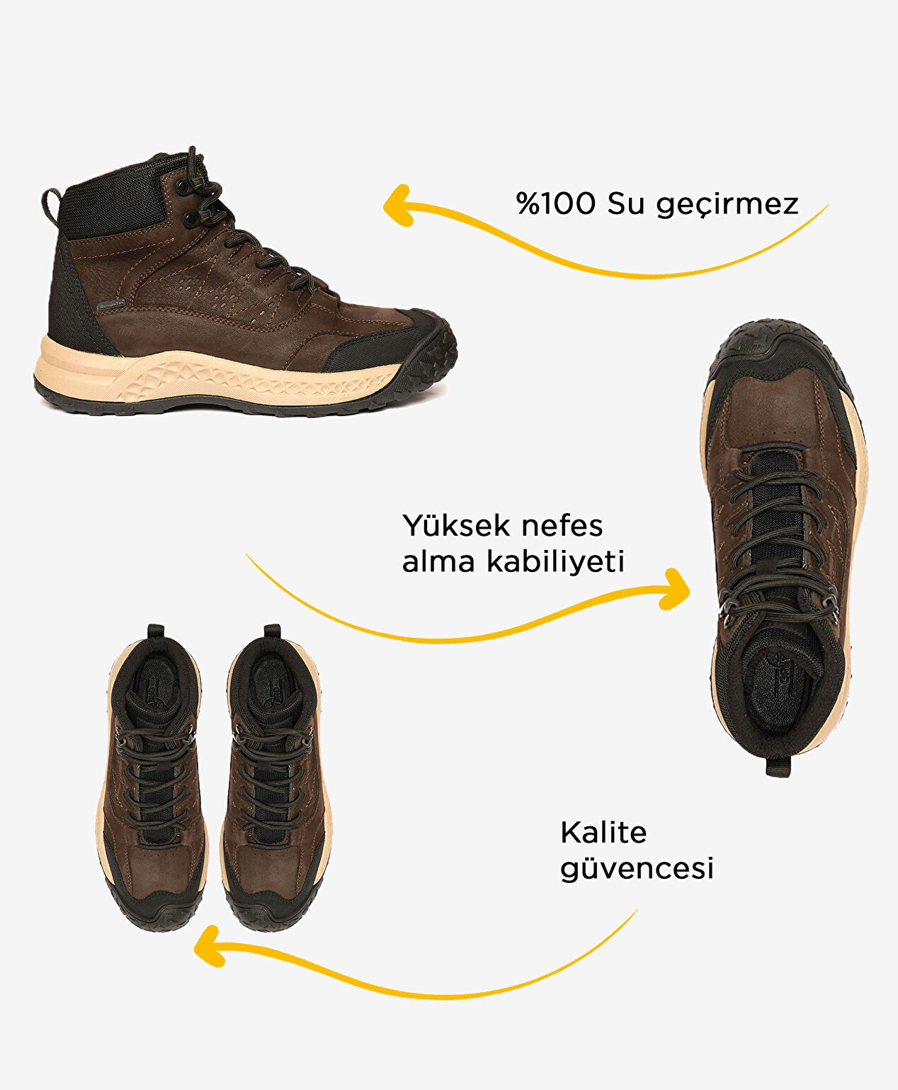 Erkek Duman Su Geçirmez Outdoor Bot - 2