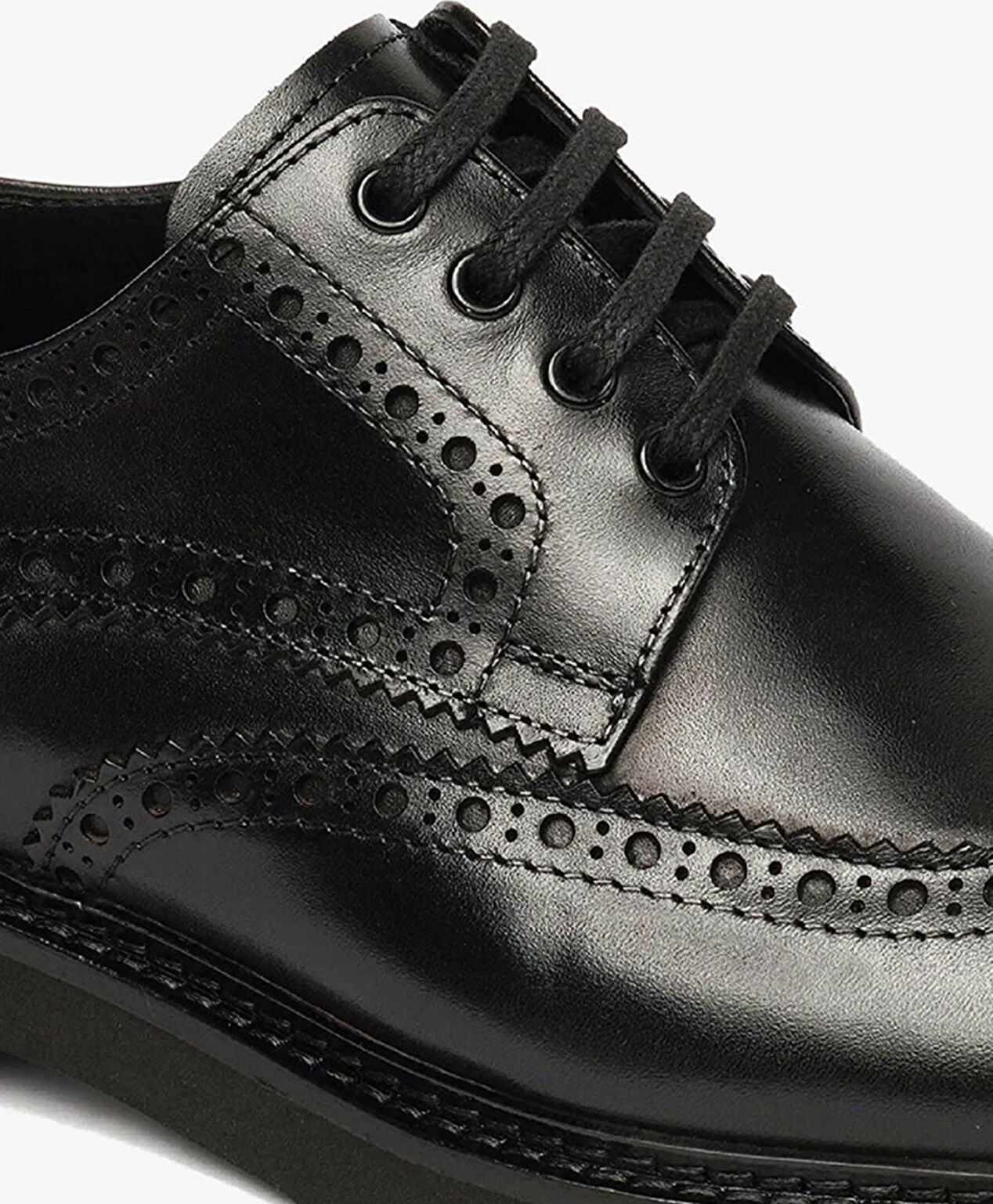 Erkek Siyah Hakiki Deri Klasik Ayakkabı - 4