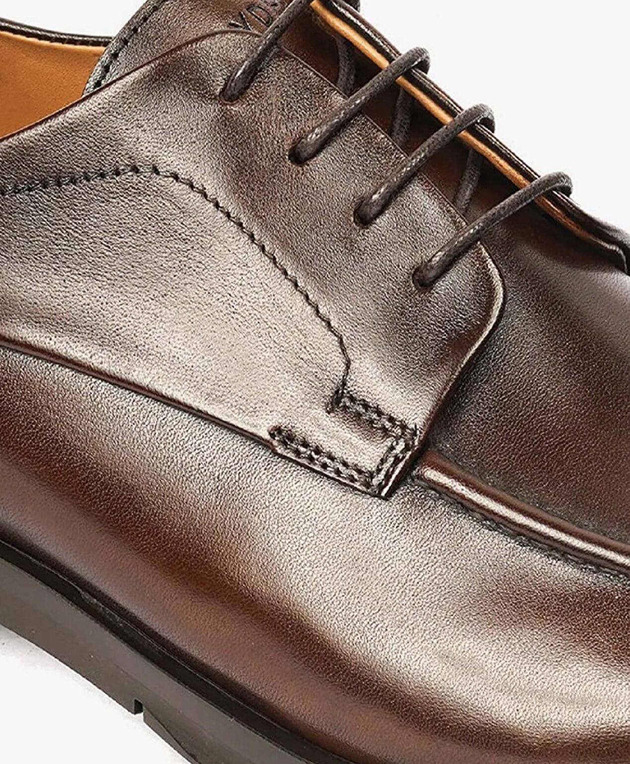Erkek Kahverengi Hakiki Deri Klasik Ayakkabı - 4