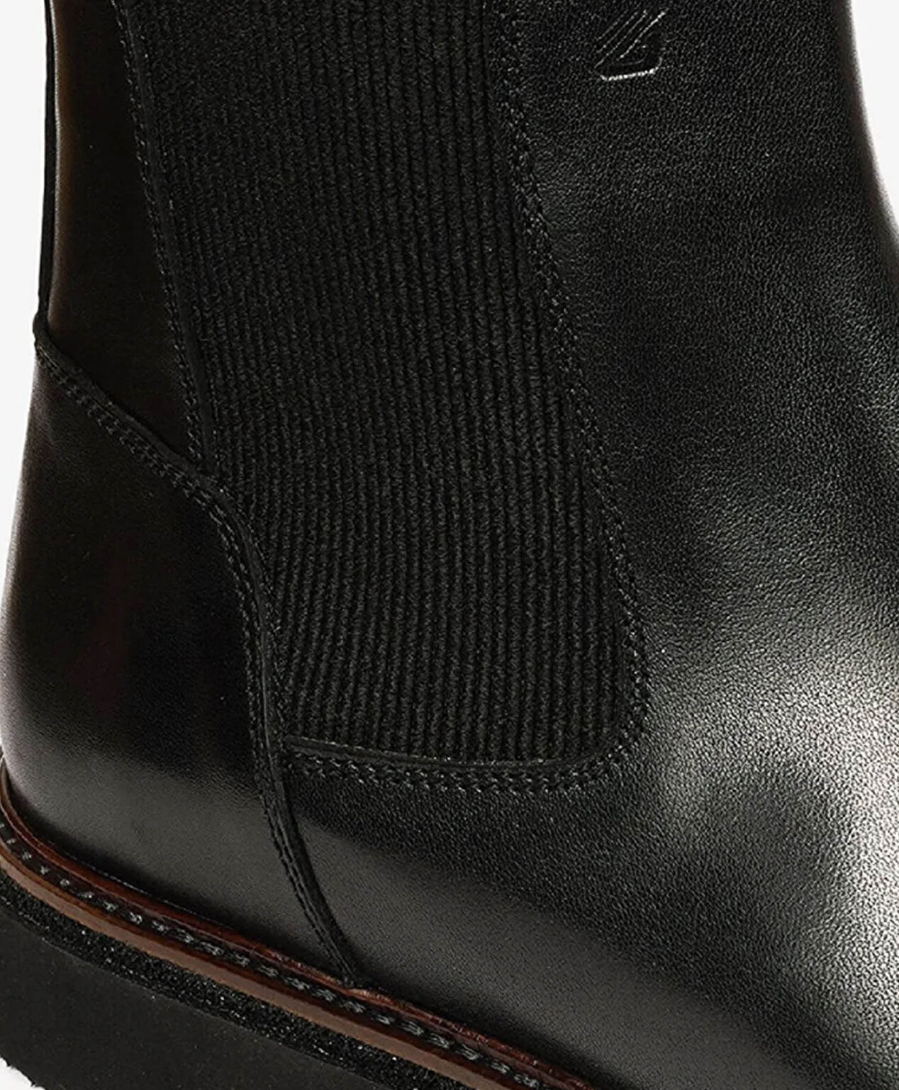 Erkek Siyah Hakiki Deri Chelsea Bot - 4