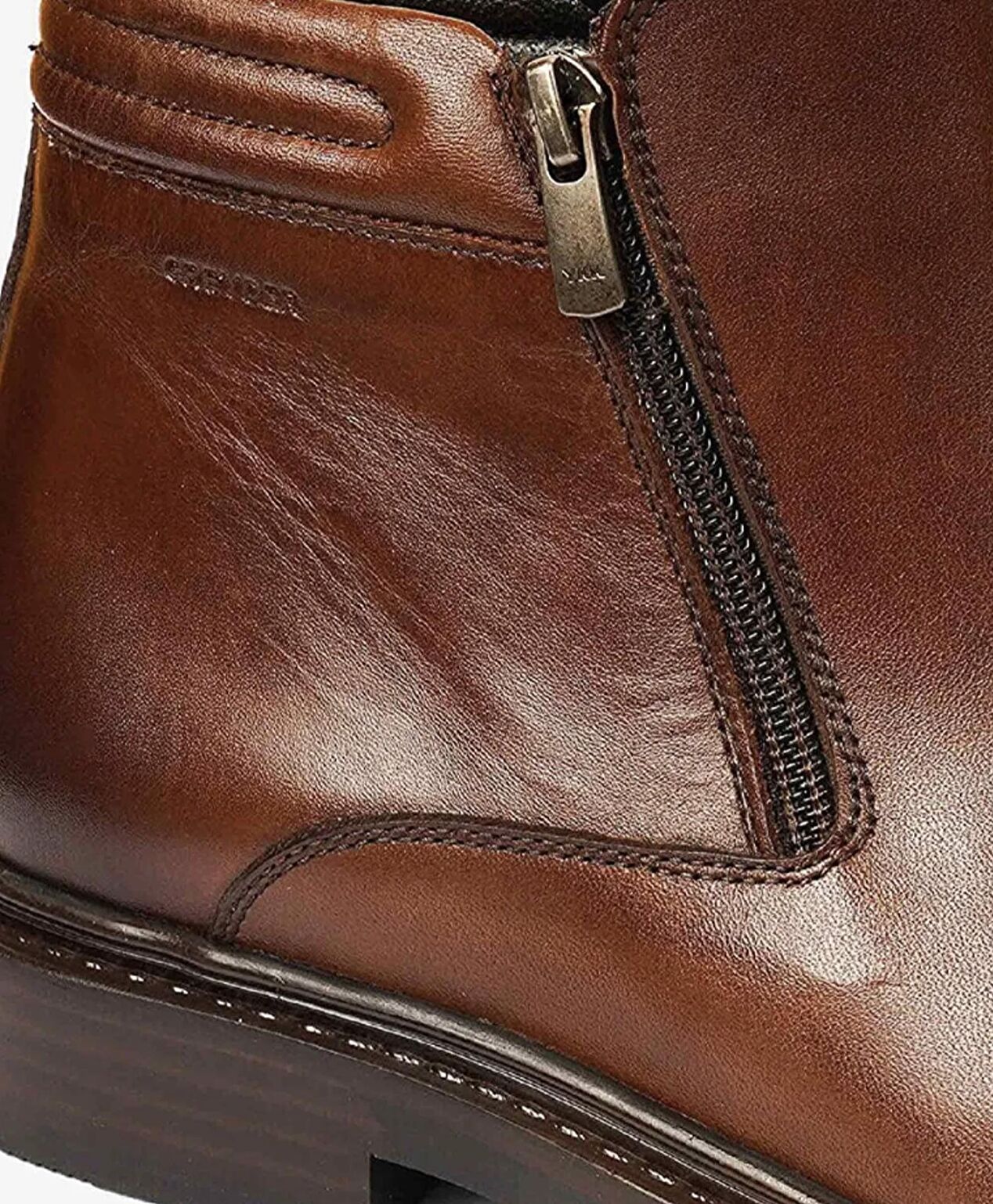 Erkek Kahverengi Hakiki Deri Termo Taban Klasik Bot - 4