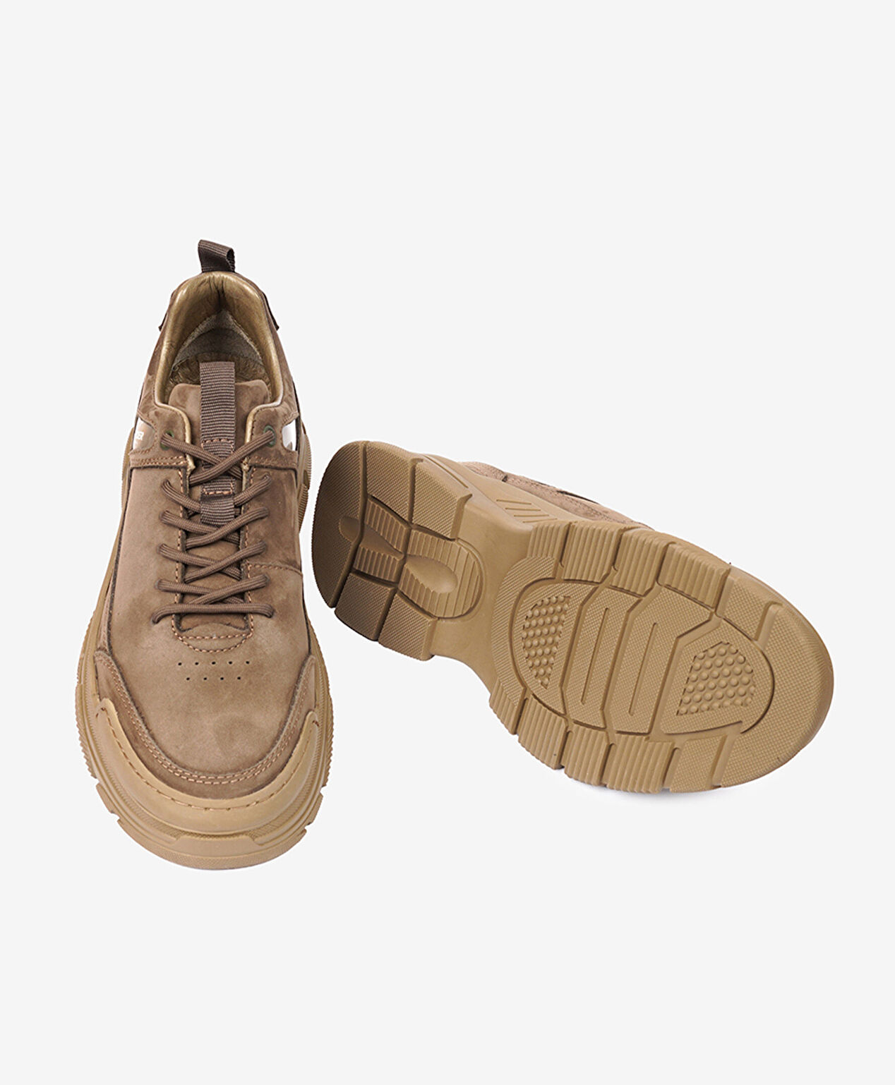 Erkek Duman Hakiki Deri Sneaker Ayakkabı - 6