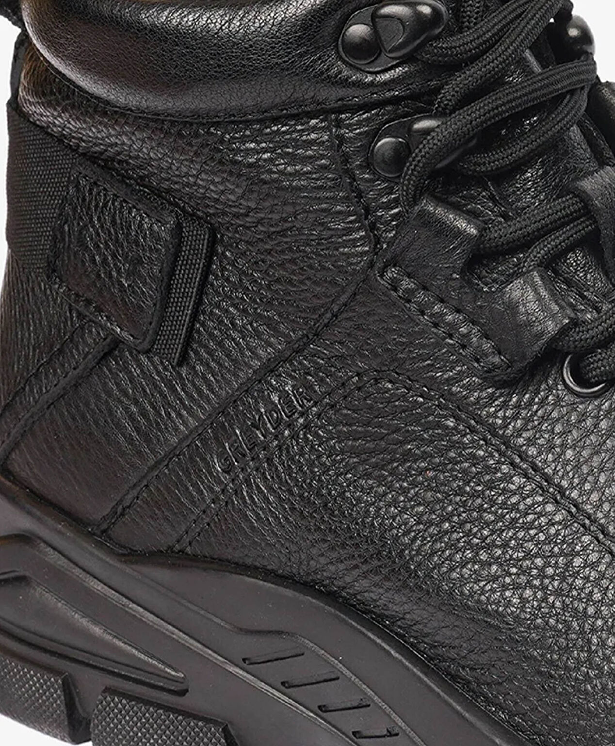 Erkek Siyah Hakiki Deri Casual Bot - 5