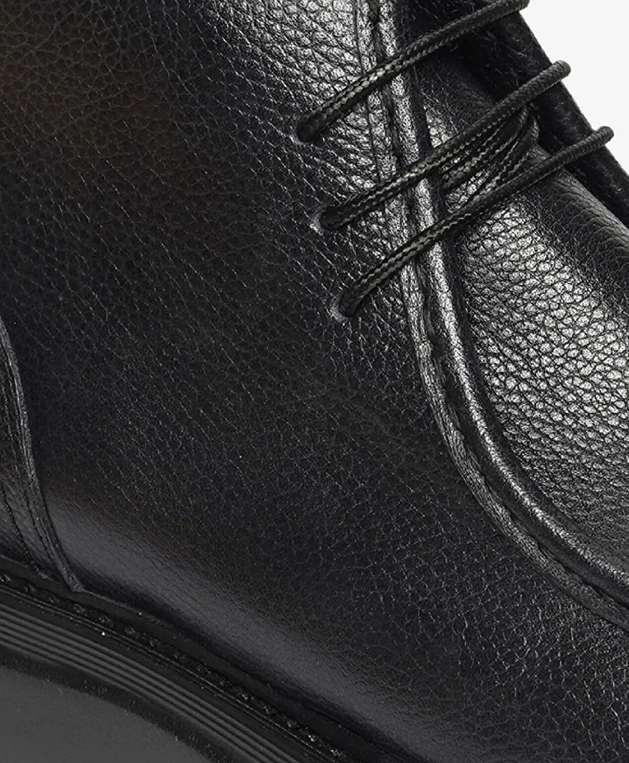 Erkek Siyah Hakiki Deri Klasik Bot - 4