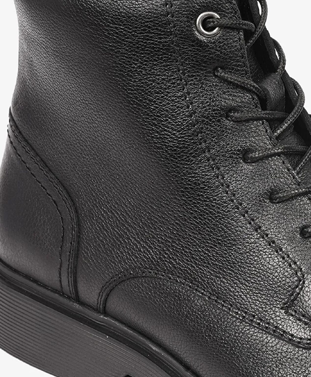 Erkek Siyah Hakiki Deri Klasik Bot - 4