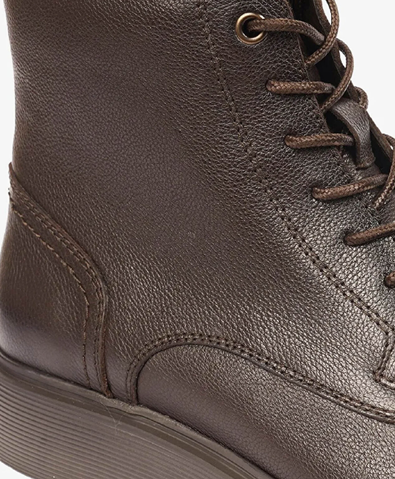 Erkek Kahverengi Hakiki Deri Klasik Bot - 4