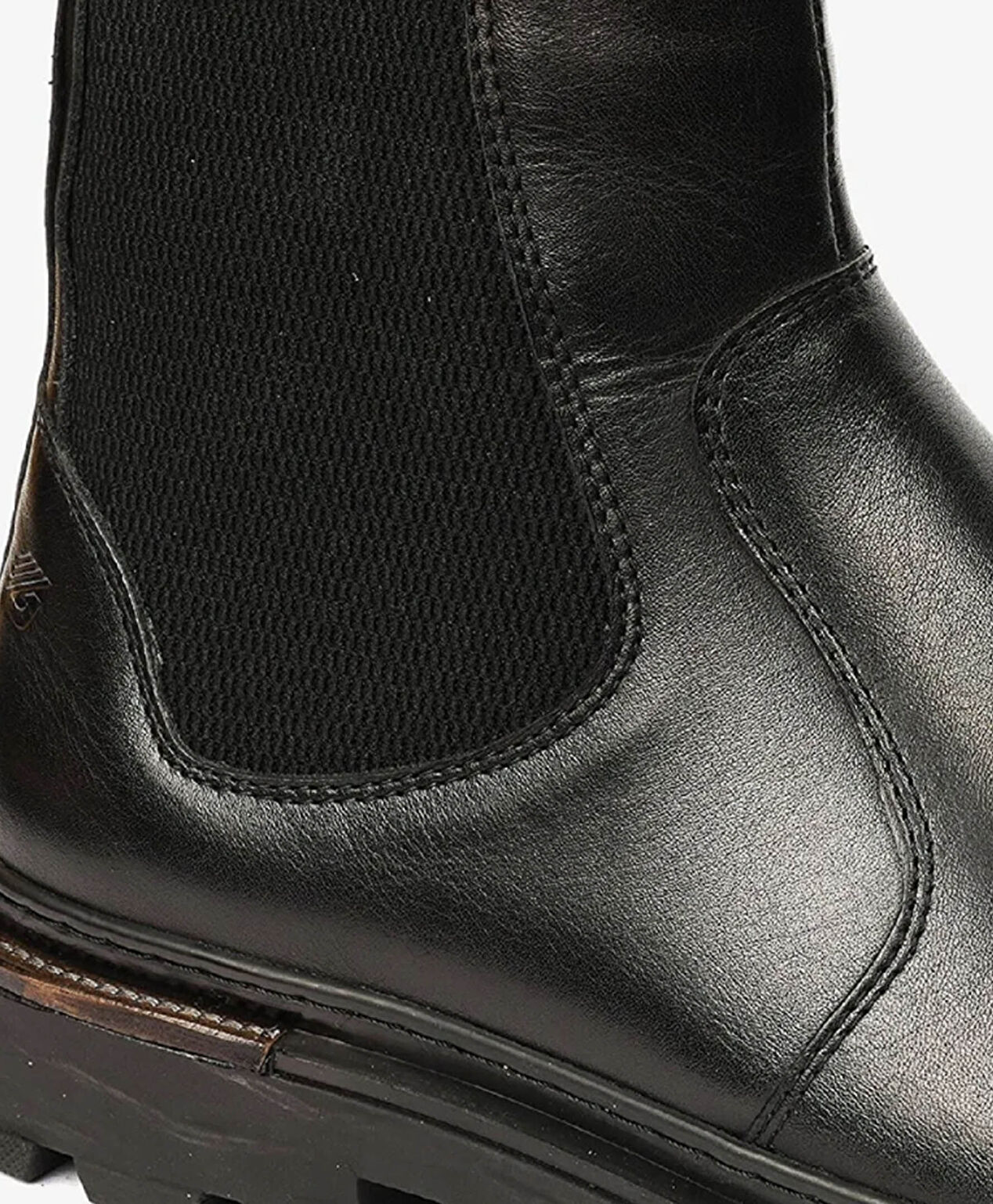 Erkek Siyah Hakiki Deri Chelsea Bot - 4