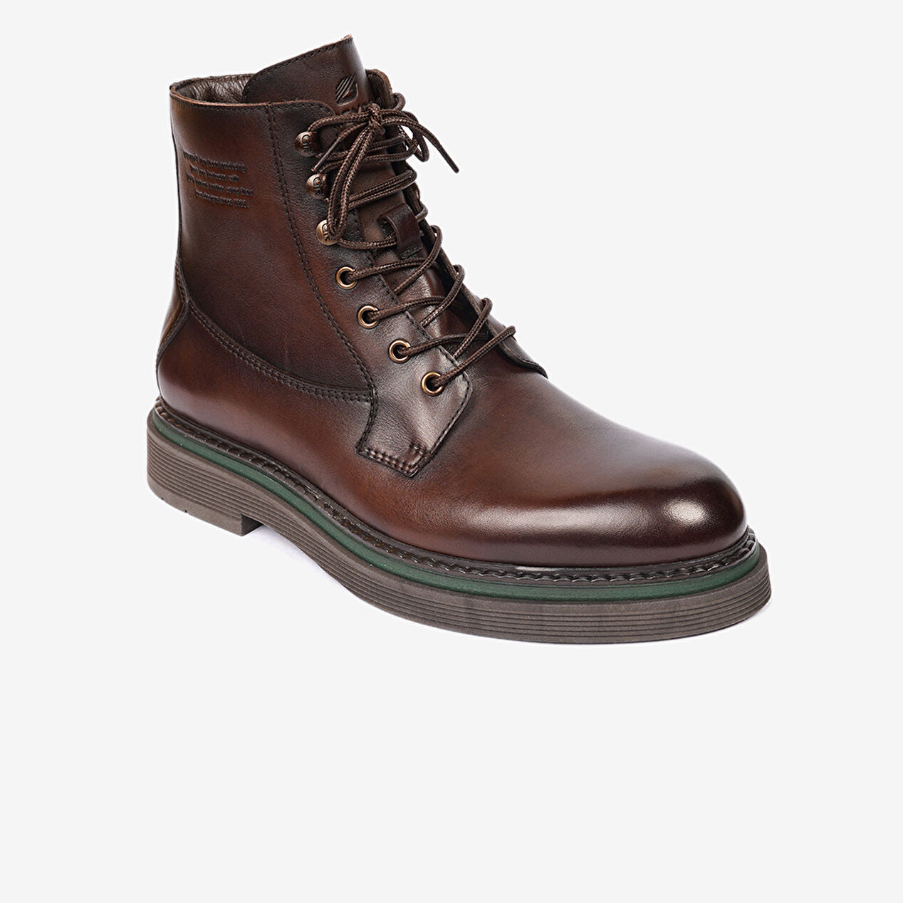 Erkek Kahverengi Hakiki Deri Günlük Bot - 2