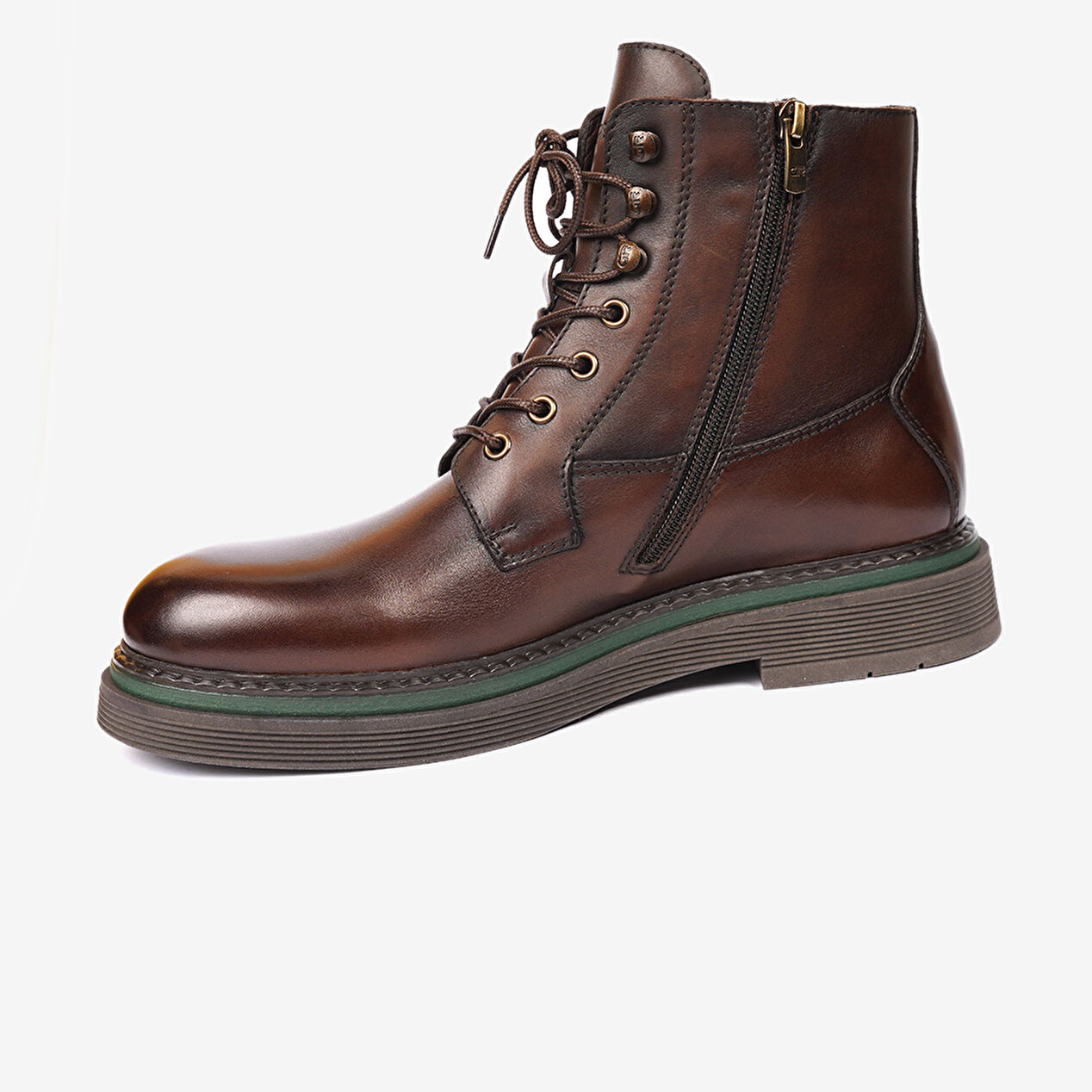 Erkek Kahverengi Hakiki Deri Günlük Bot - 3