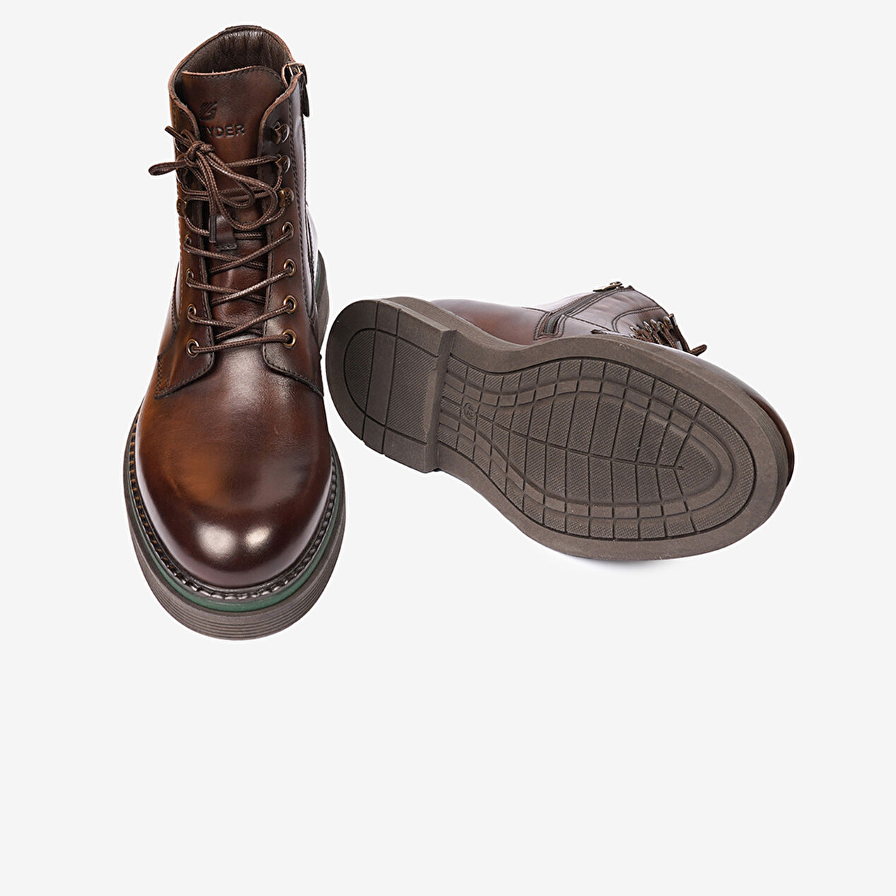 Erkek Kahverengi Hakiki Deri Günlük Bot - 6