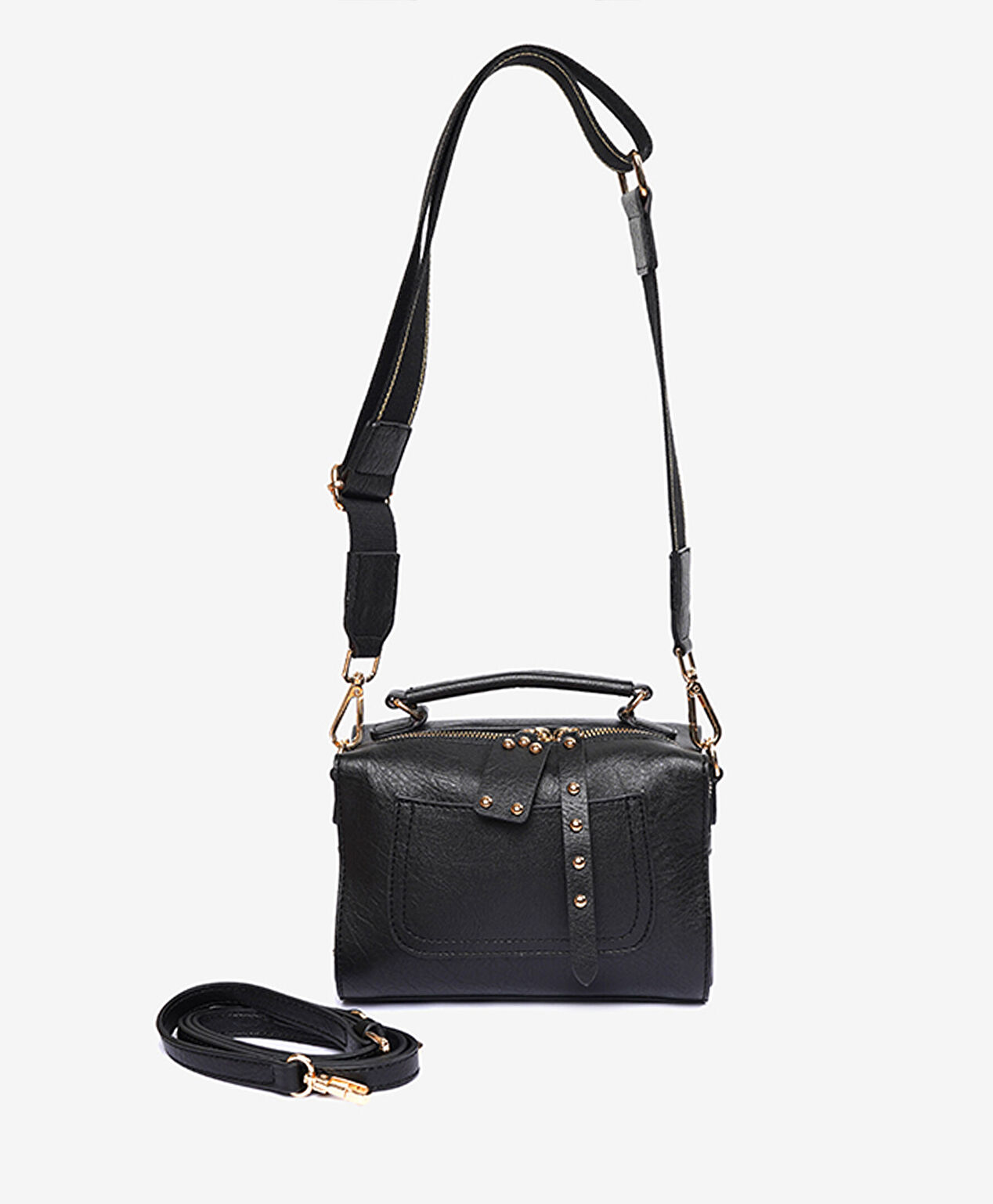 Kadın Siyah Tek Bölmeli Omuz Çantası - 1