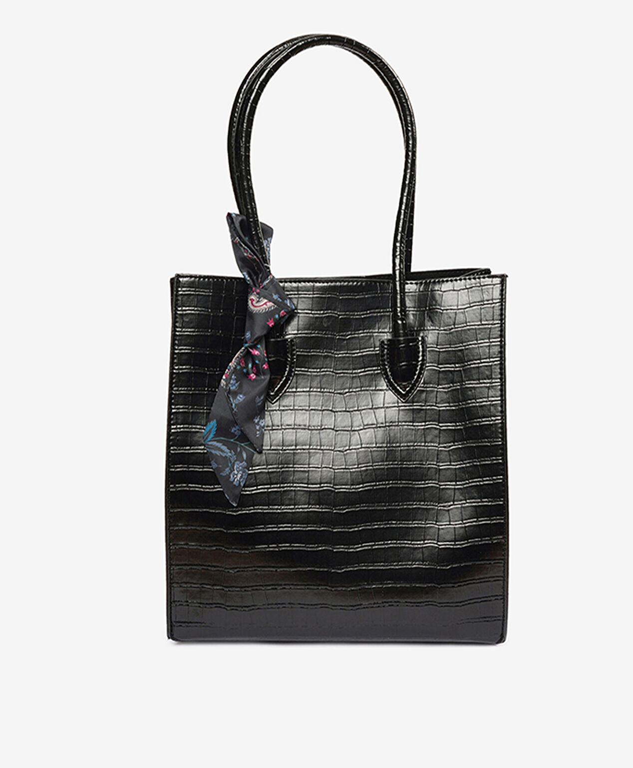 Kadın Siyah Mıknatıslı Omuz Çantası - 1