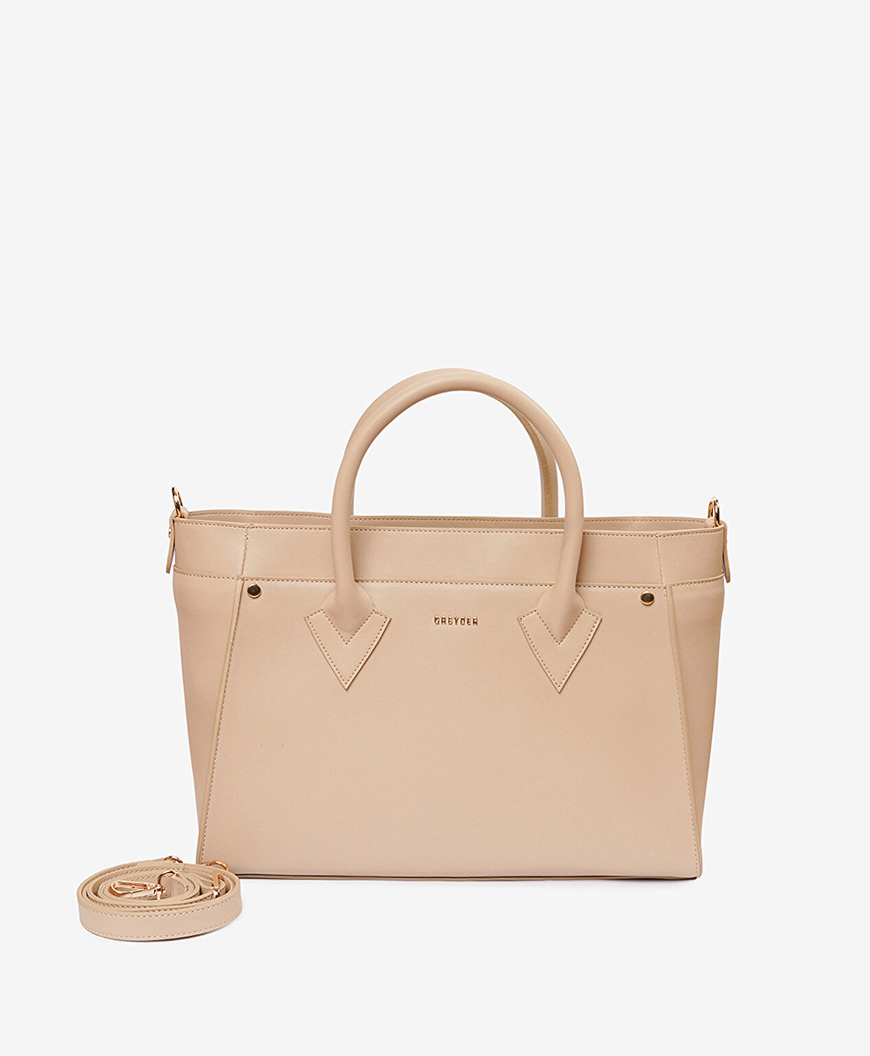 Kadın Krem Tek Bölmeli Kol Çantası - 2