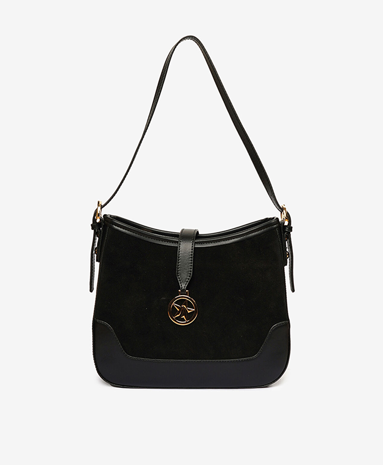 Kadın Siyah Tek Bölmeli Omuz Çantası - 1