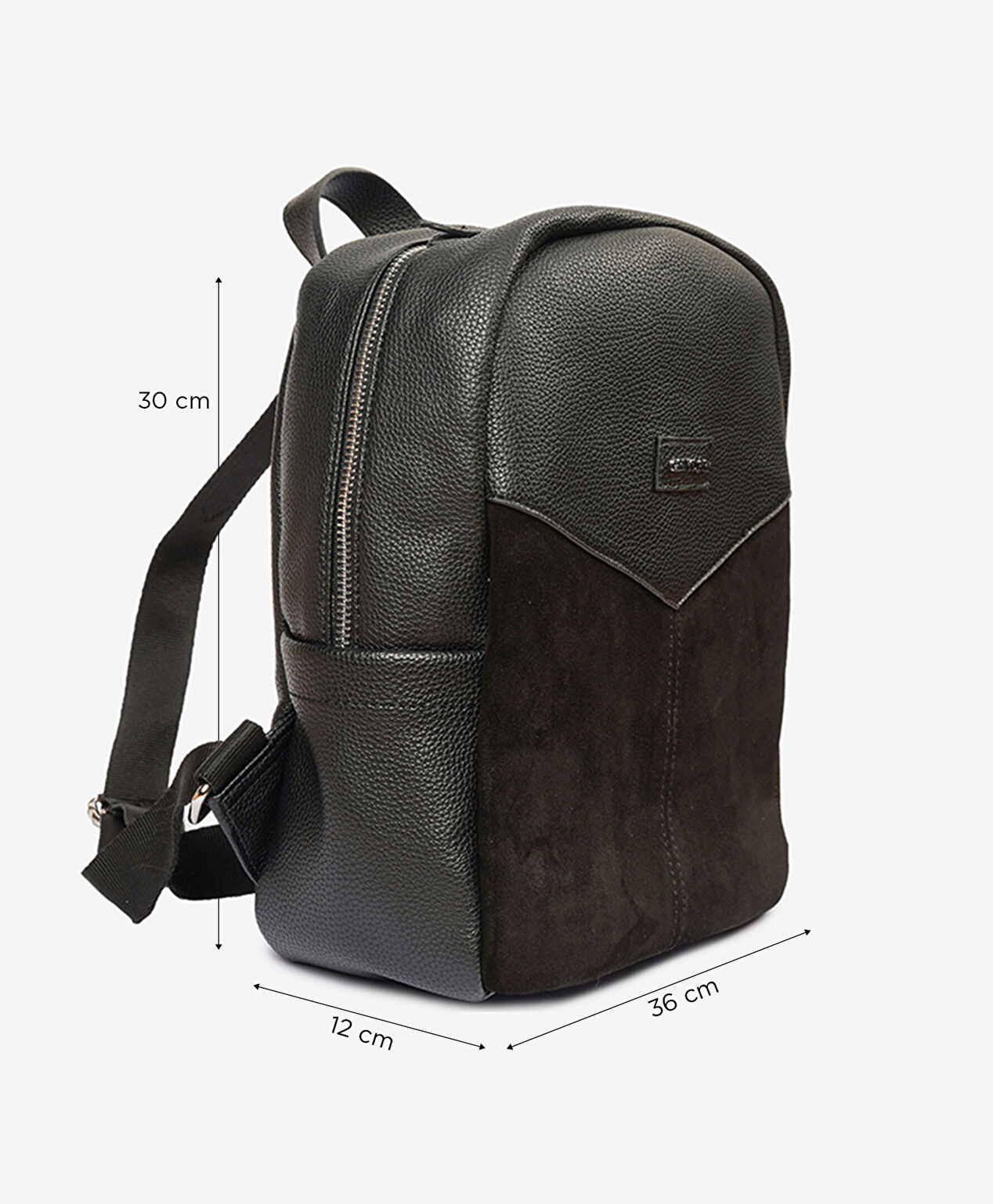 Kadın Siyah Tek Bölmeli Sırt Çantası - 6