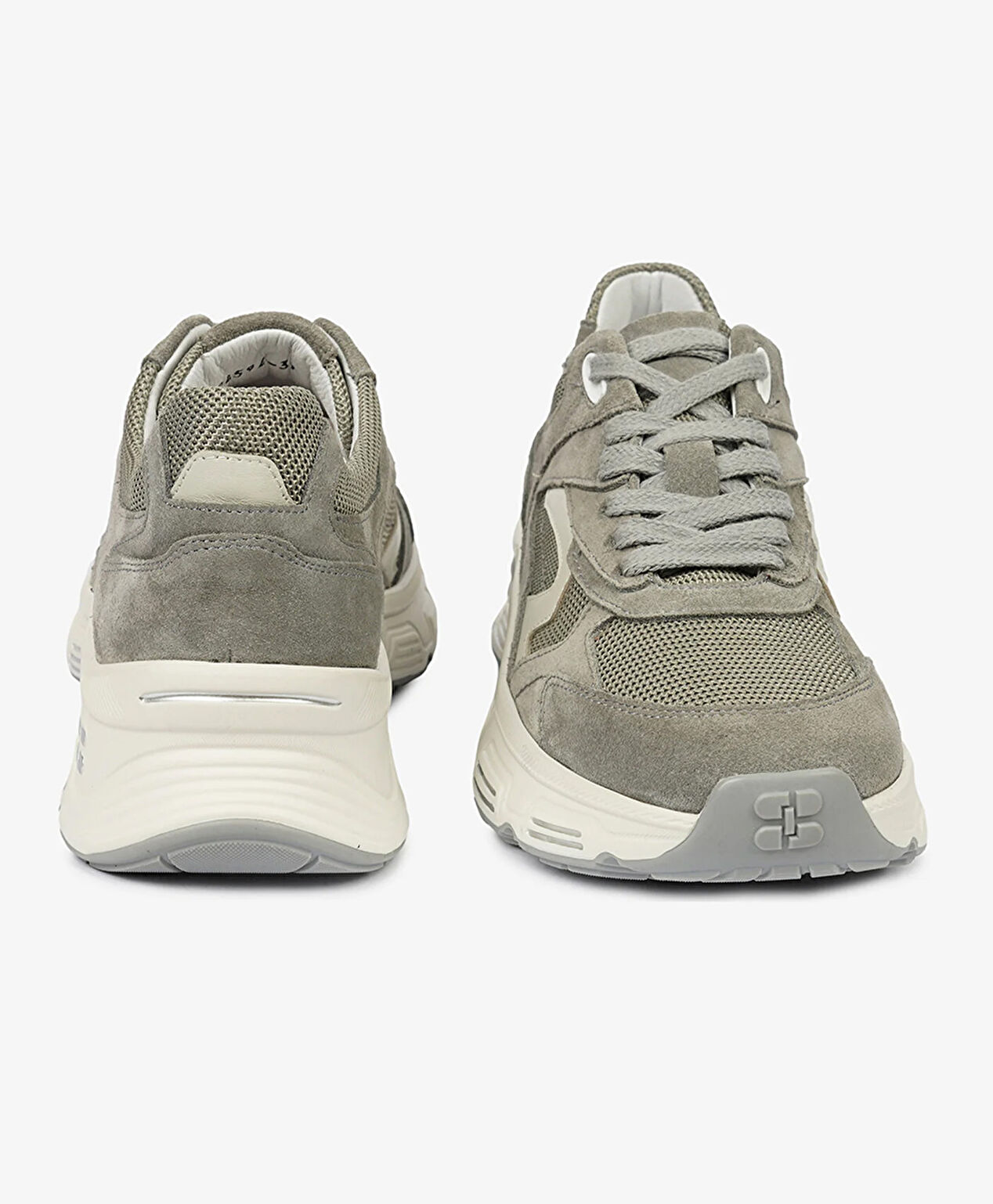 Kadın Gri Süet Hakiki Deri Sneaker Ayakkabı - 7