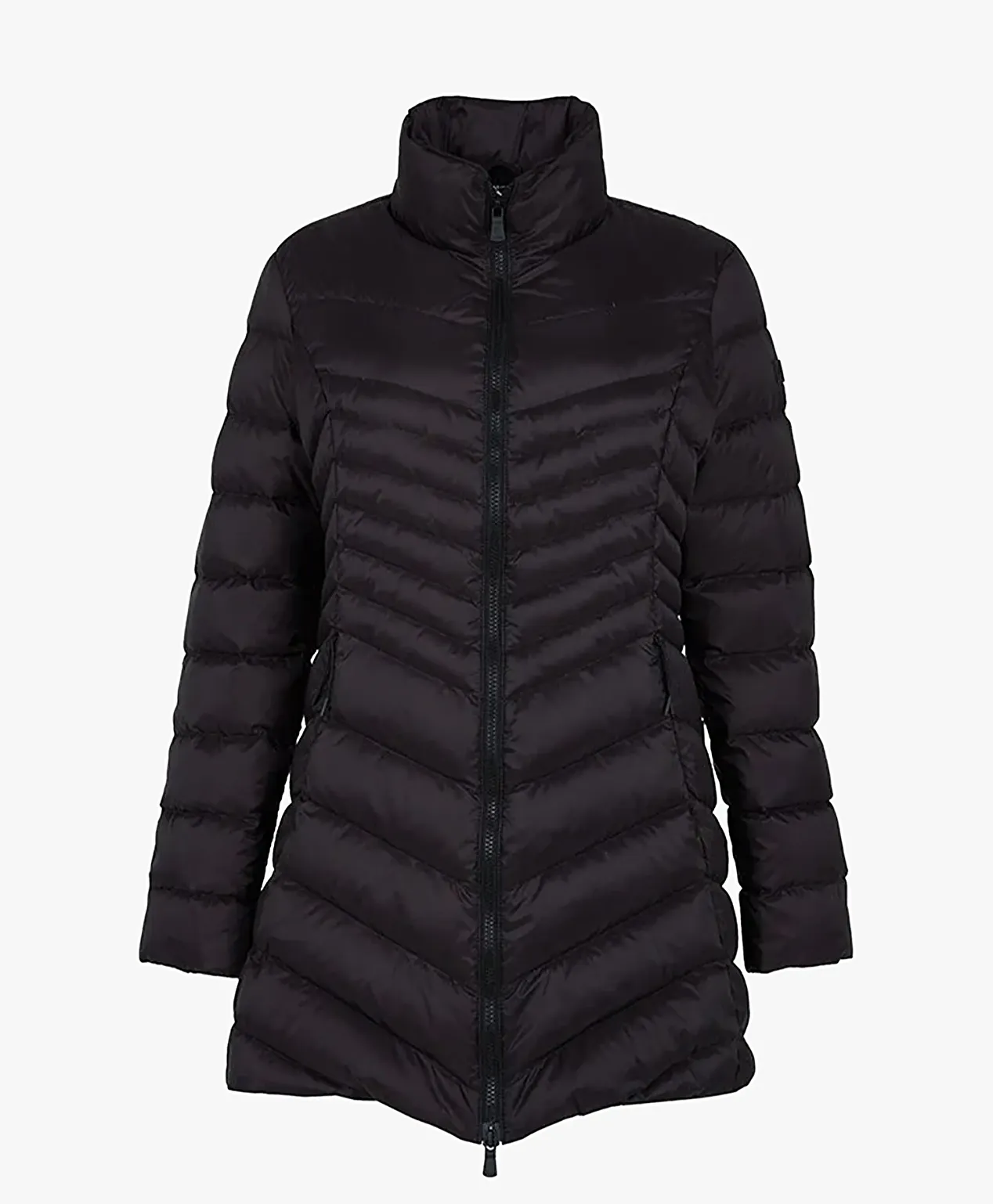 Kadın Siyah Suya Dayanıklı Kaz Tüyü Mont - 1