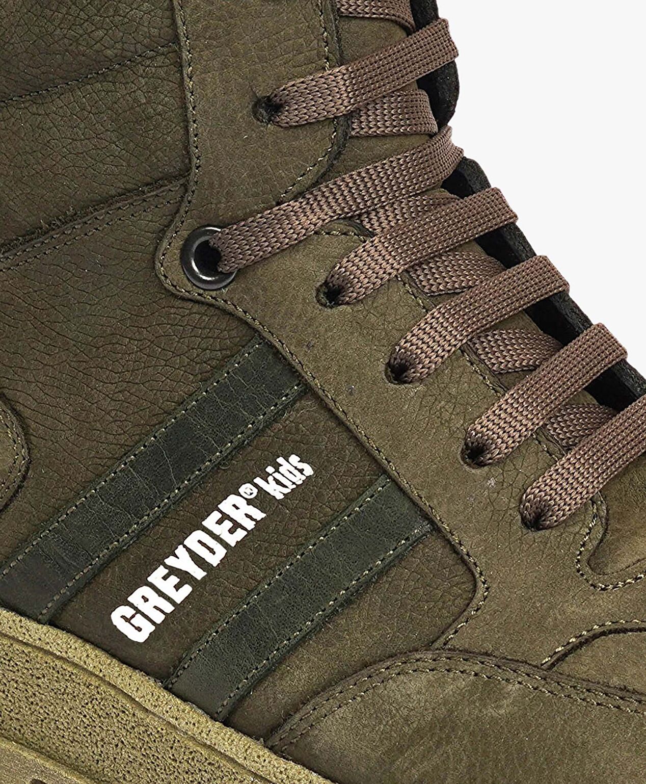 Erkek Çocuk Haki Hakiki Deri Bot - 5