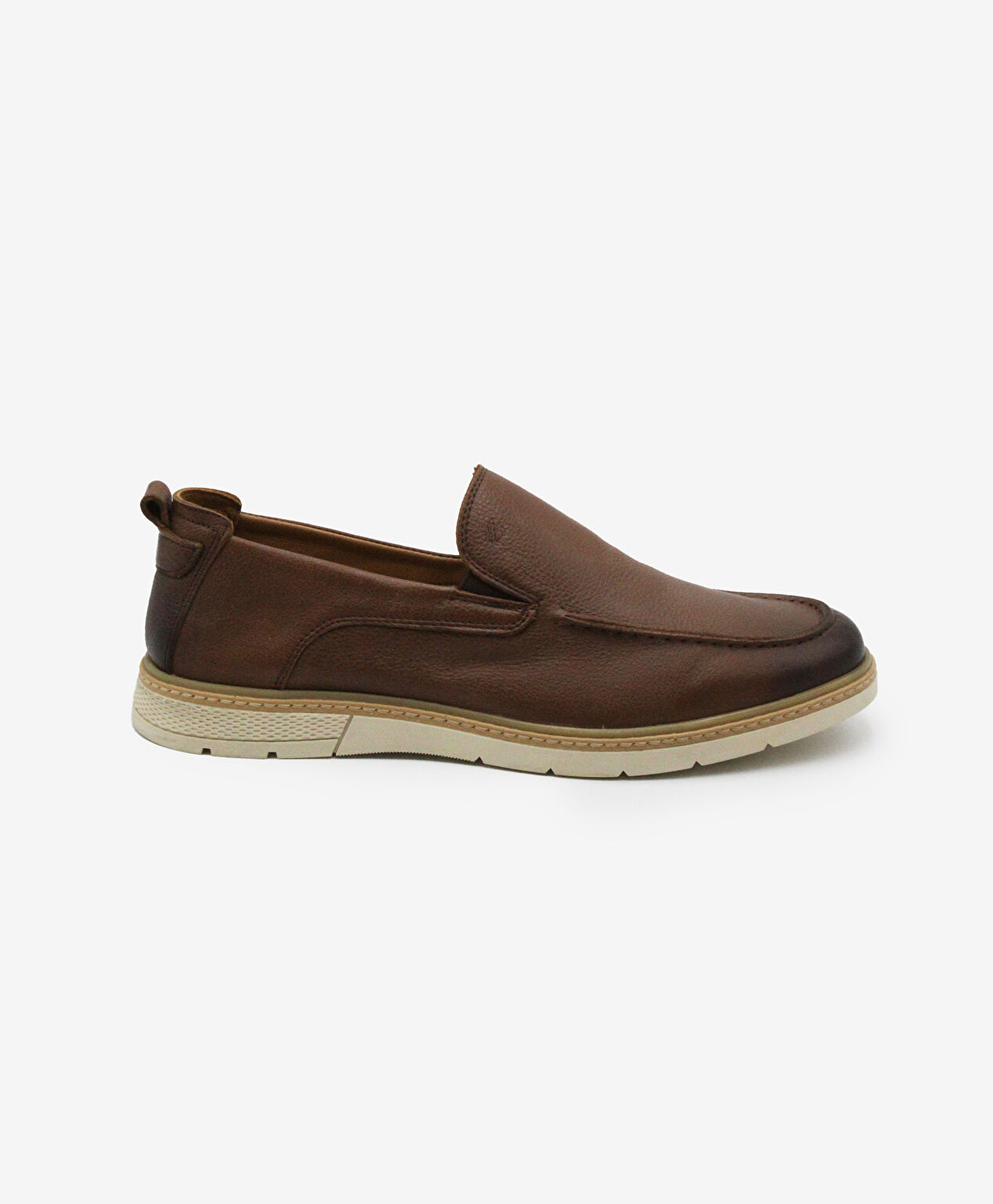 Erkek Taba Hakiki Deri Casual  Ayakkabı - 1