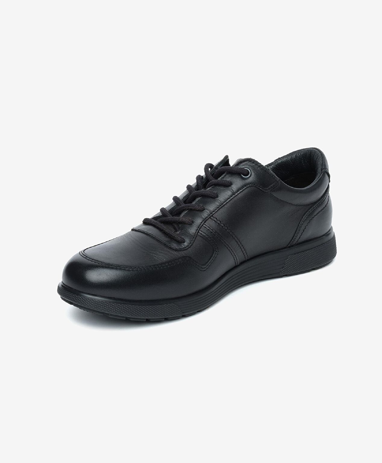 Erkek Mat Siyah Hakiki Deri Comfort Ayakkabı 4K1FA10201 - 3