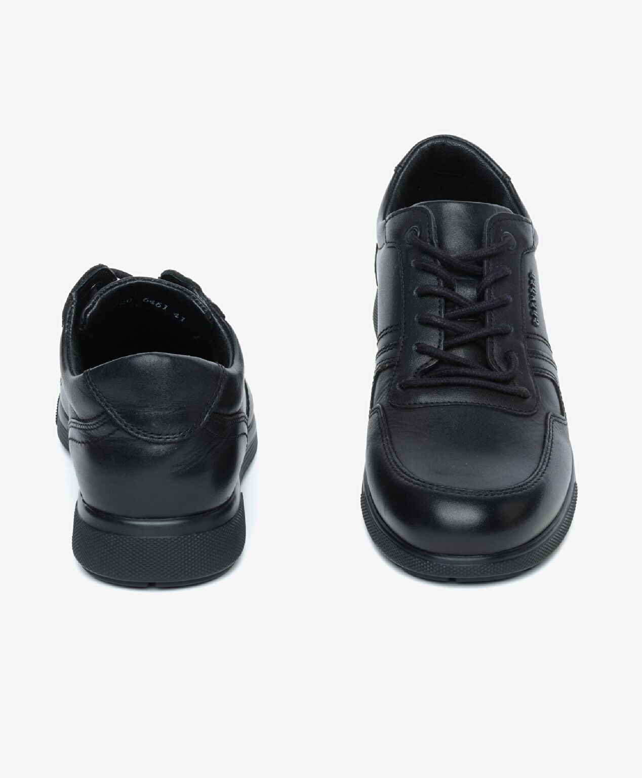 Erkek Mat Siyah Hakiki Deri Comfort Ayakkabı 4K1FA10201 - 7