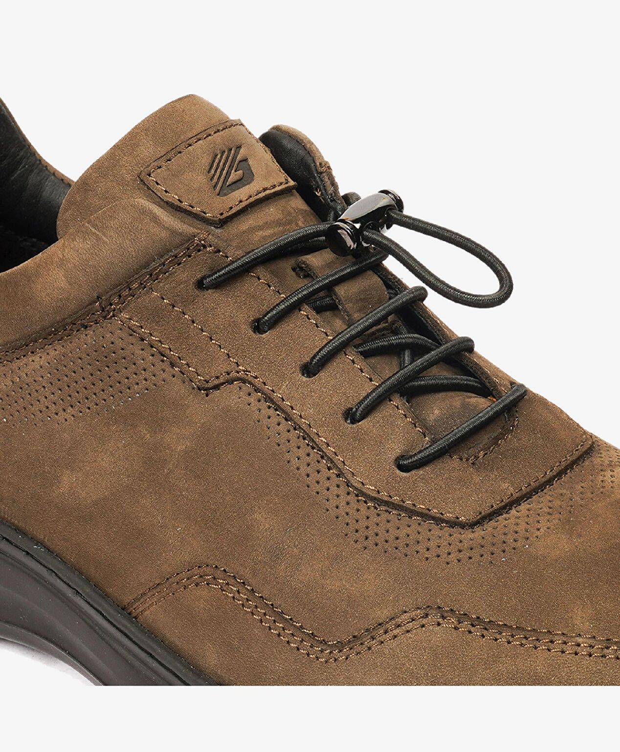 Erkek Duman Nubuk Hakiki Deri Comfort Ayakkabı - 5