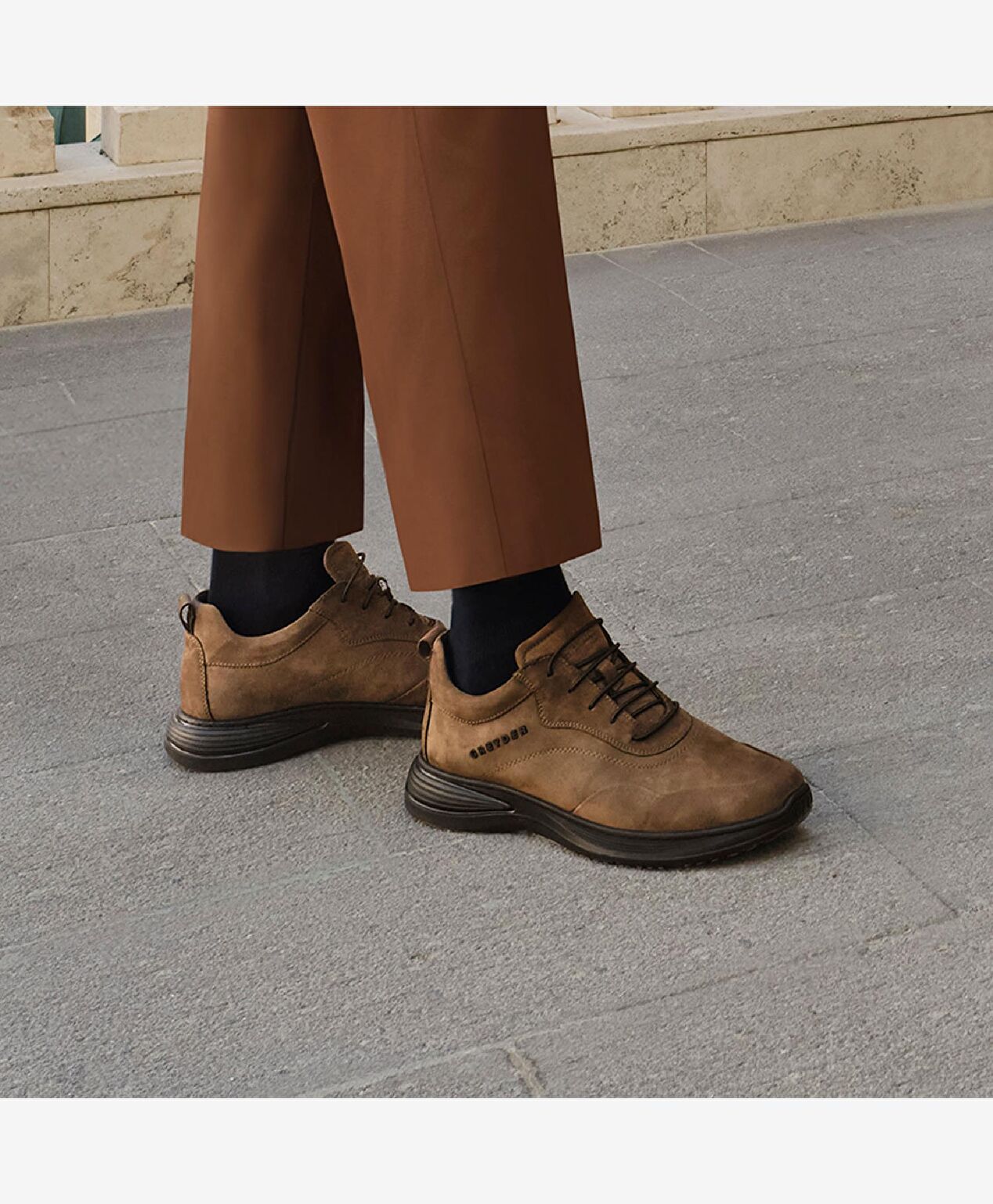 Erkek Duman Nubuk Hakiki Deri Comfort Ayakkabı 4K1FA64612 - 2