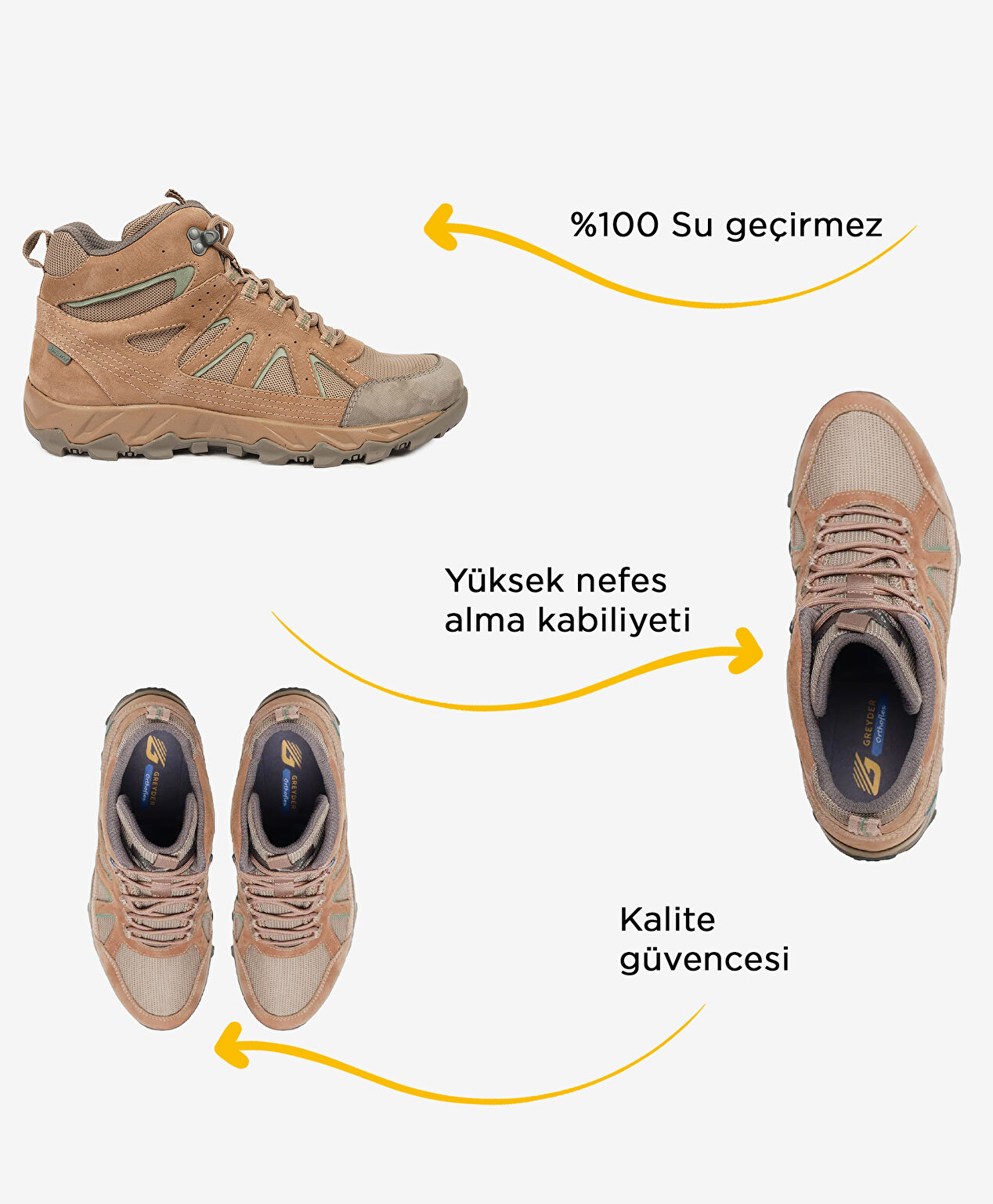 Erkek Kum Su Geçirmez Outdoor Bot - 2