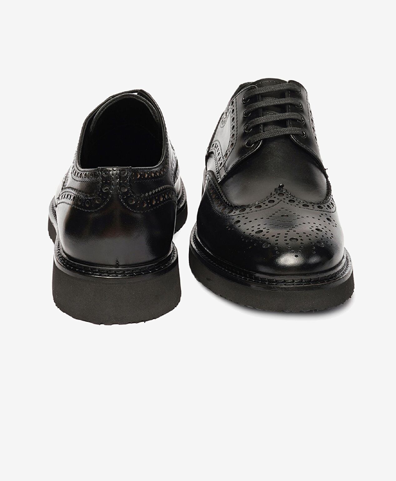 Erkek Siyah Hakiki Deri Klasik Ayakkabı - 7