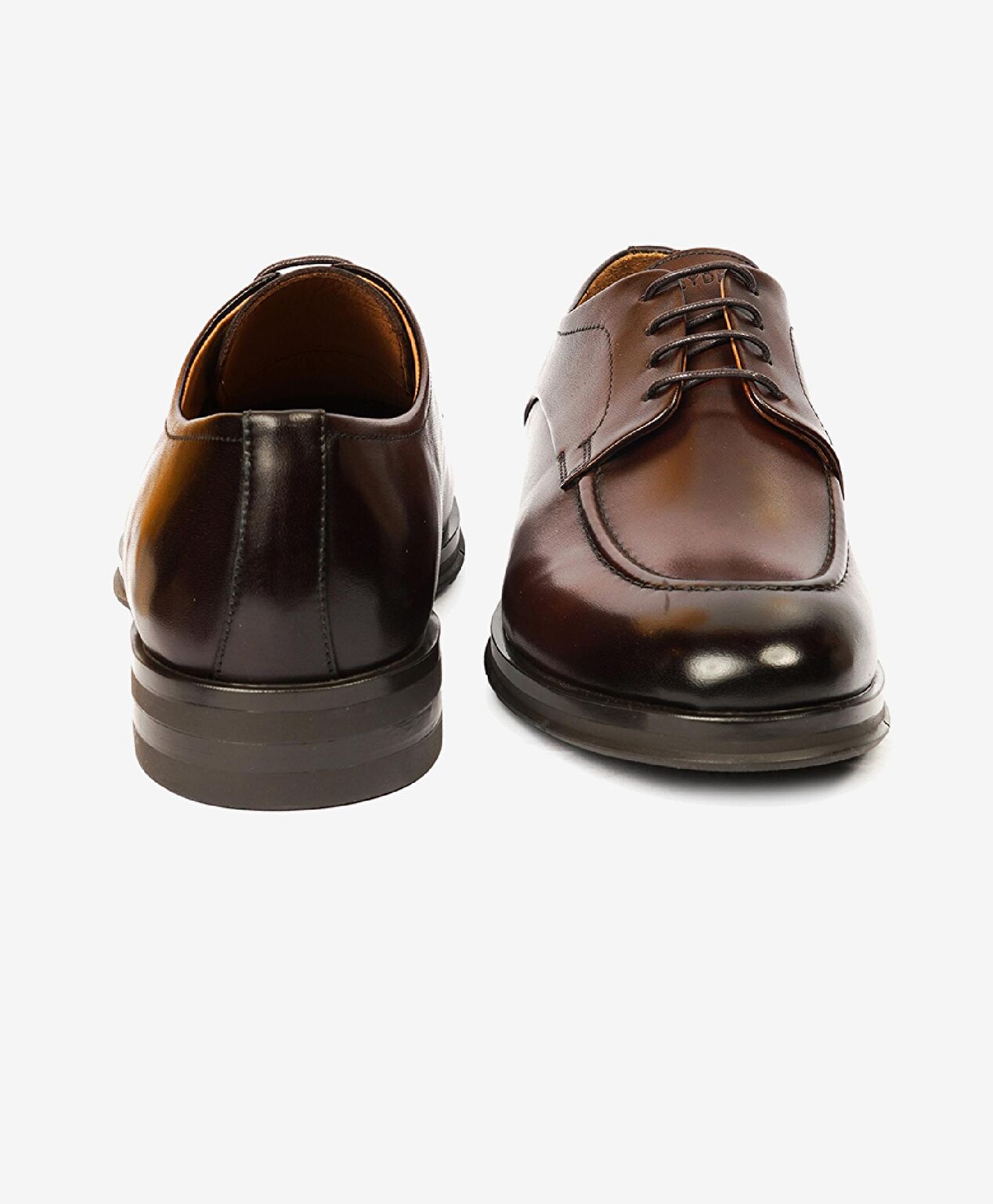 Erkek Kahverengi Hakiki Deri Klasik Ayakkabı - 7