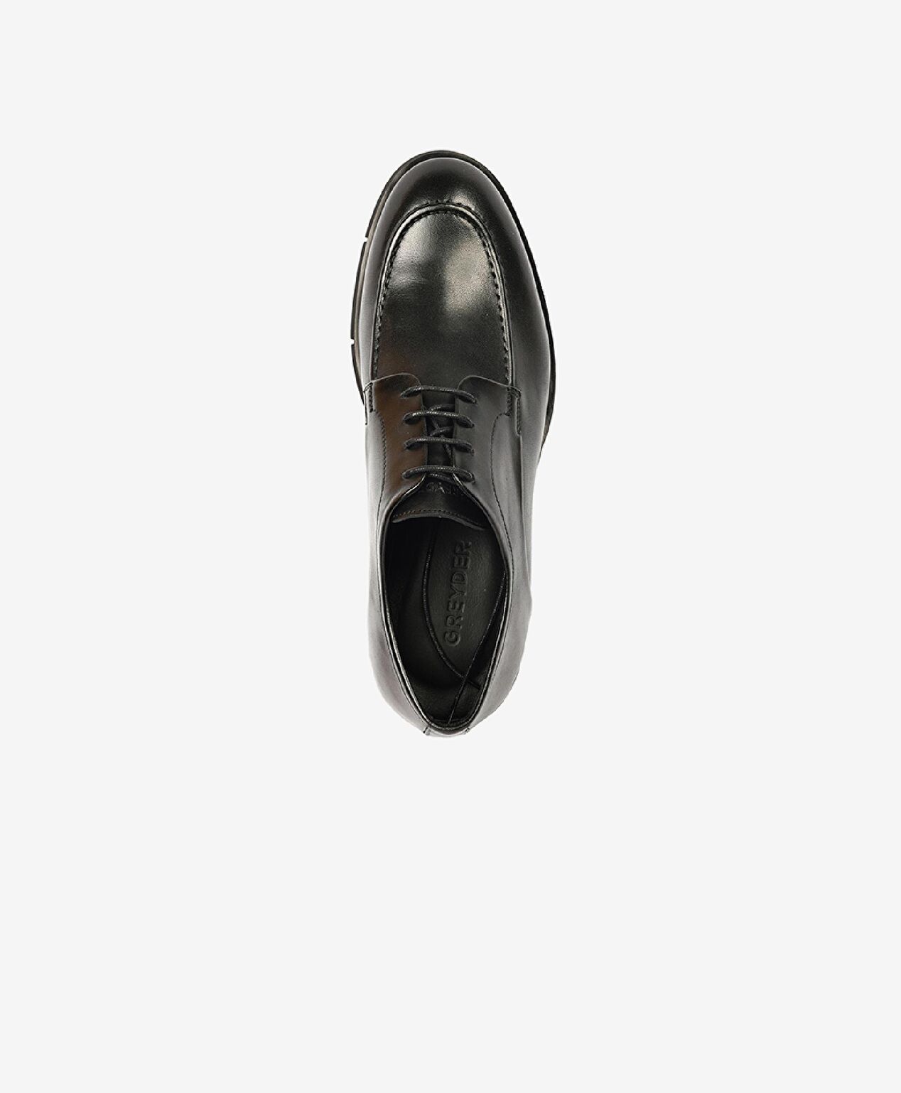 Erkek Siyah Hakiki Deri Klasik Ayakkabı - 4